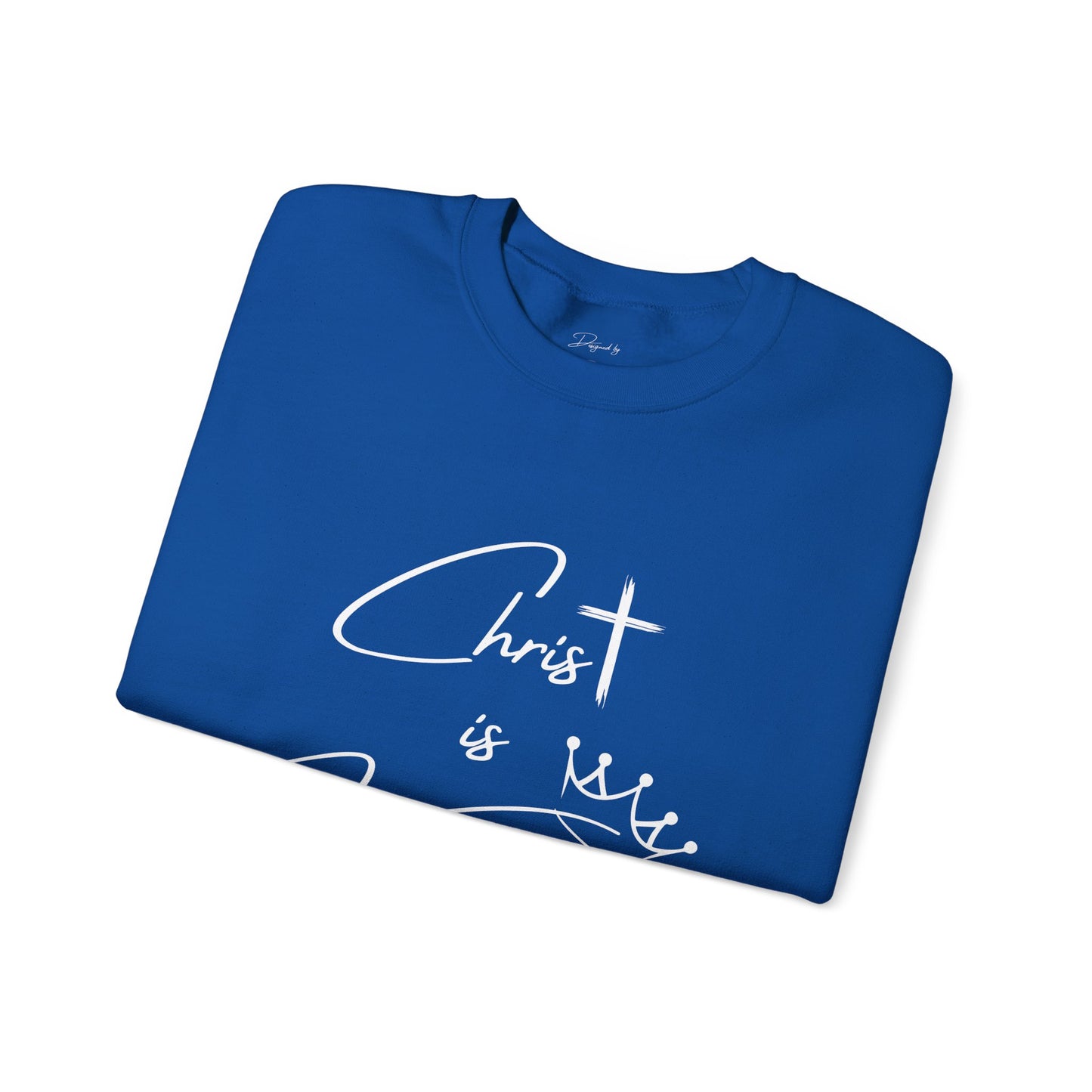 Unisex "Christ is King" Sweatshirt | COLLECTION 2024_ROYAL BLUE COLLECTOR EDITION