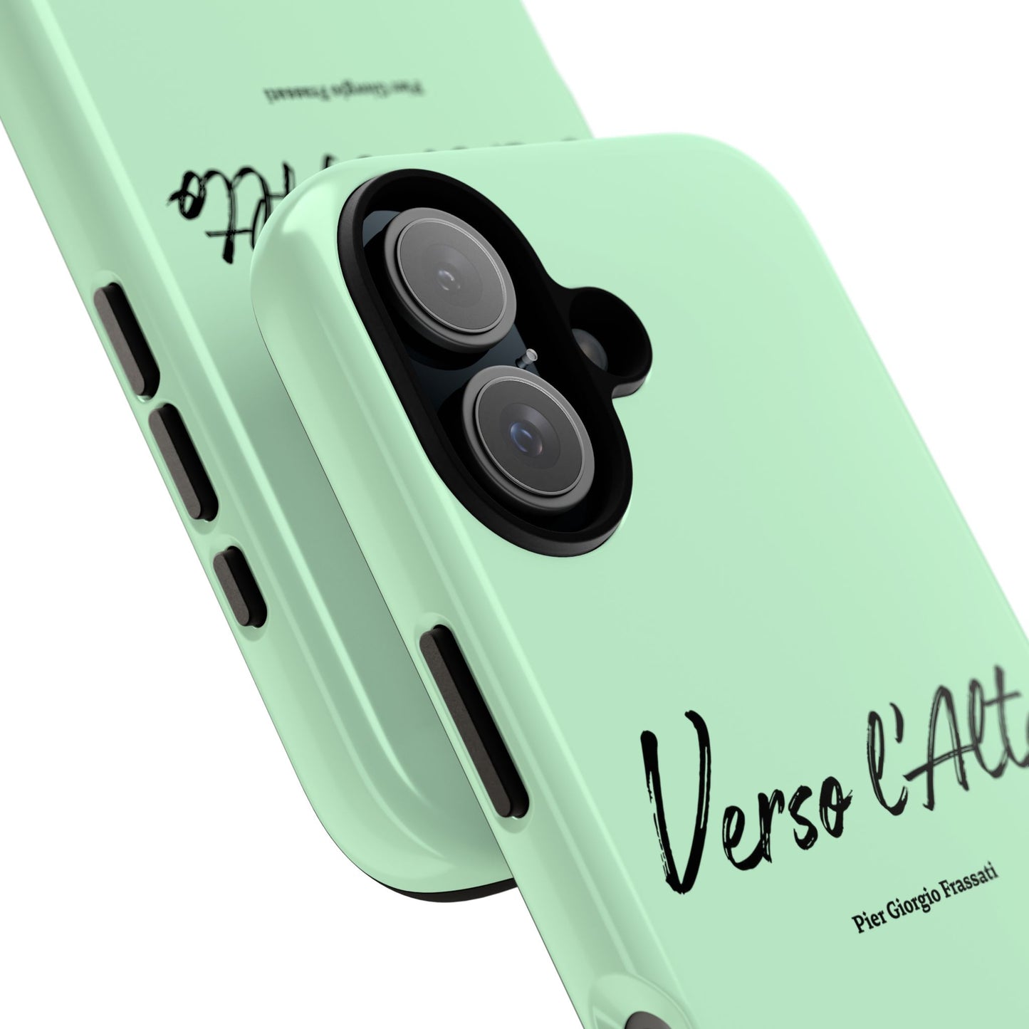 Mint Green Mountain Adventure Phone Case - Stylish Verso l'Alto Phone Protection