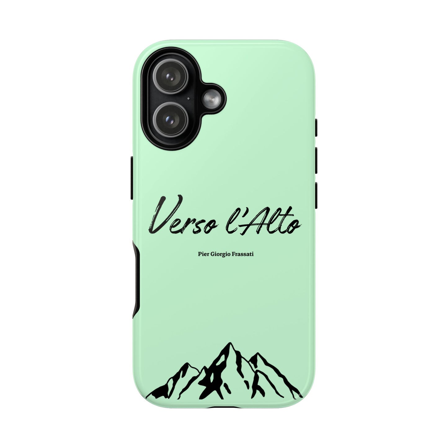 Mint Green Mountain Adventure Phone Case - Stylish Verso l'Alto Phone Protection