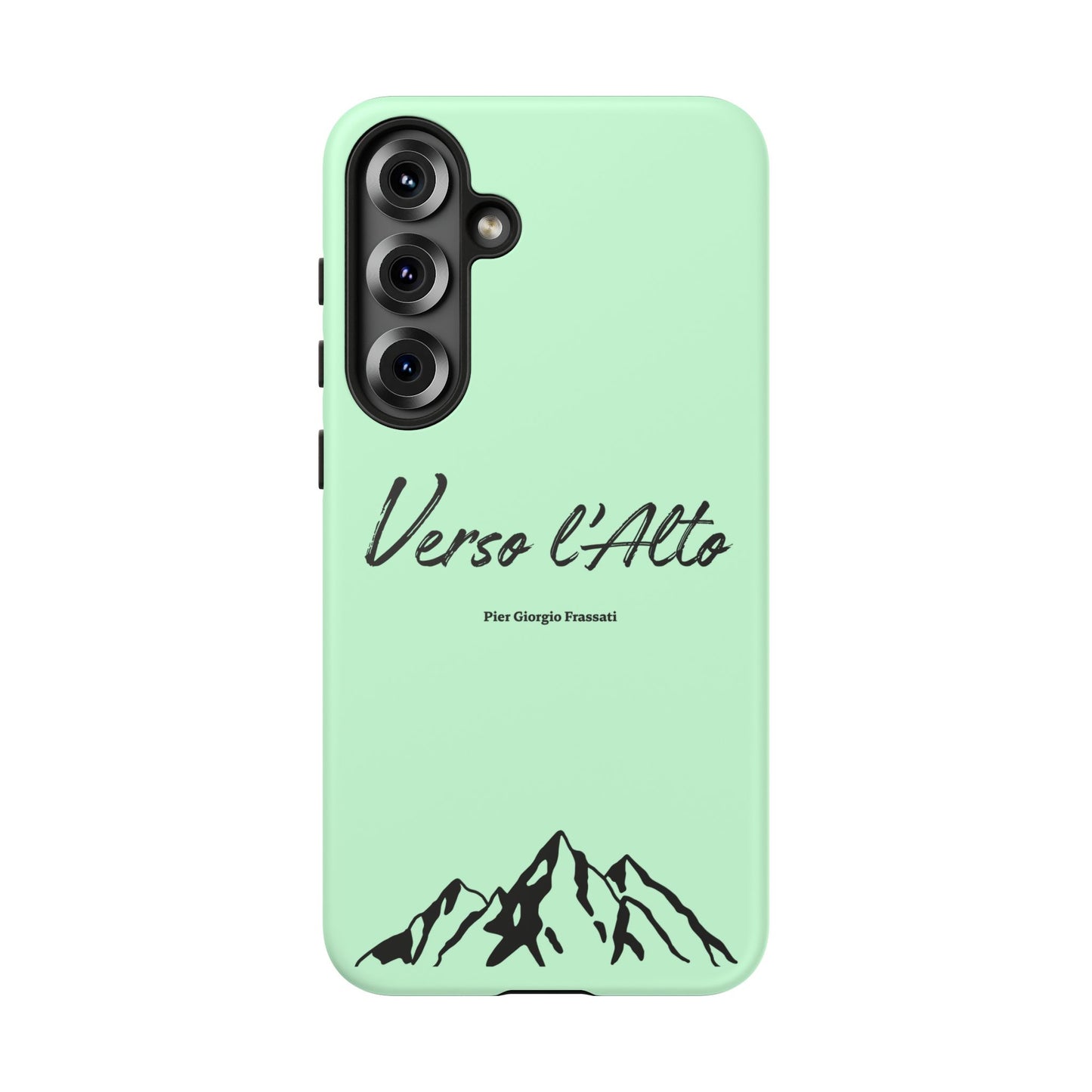 Mint Green Mountain Adventure Phone Case - Stylish Verso l'Alto Phone Protection