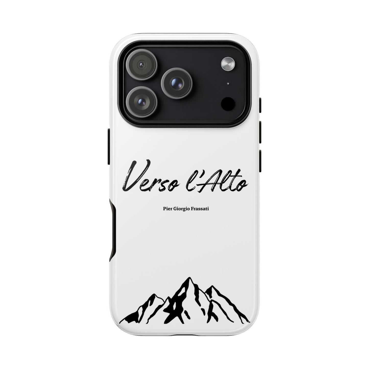 White Mountain Adventure Phone Case - Stylish Verso l'Alto Phone Protection