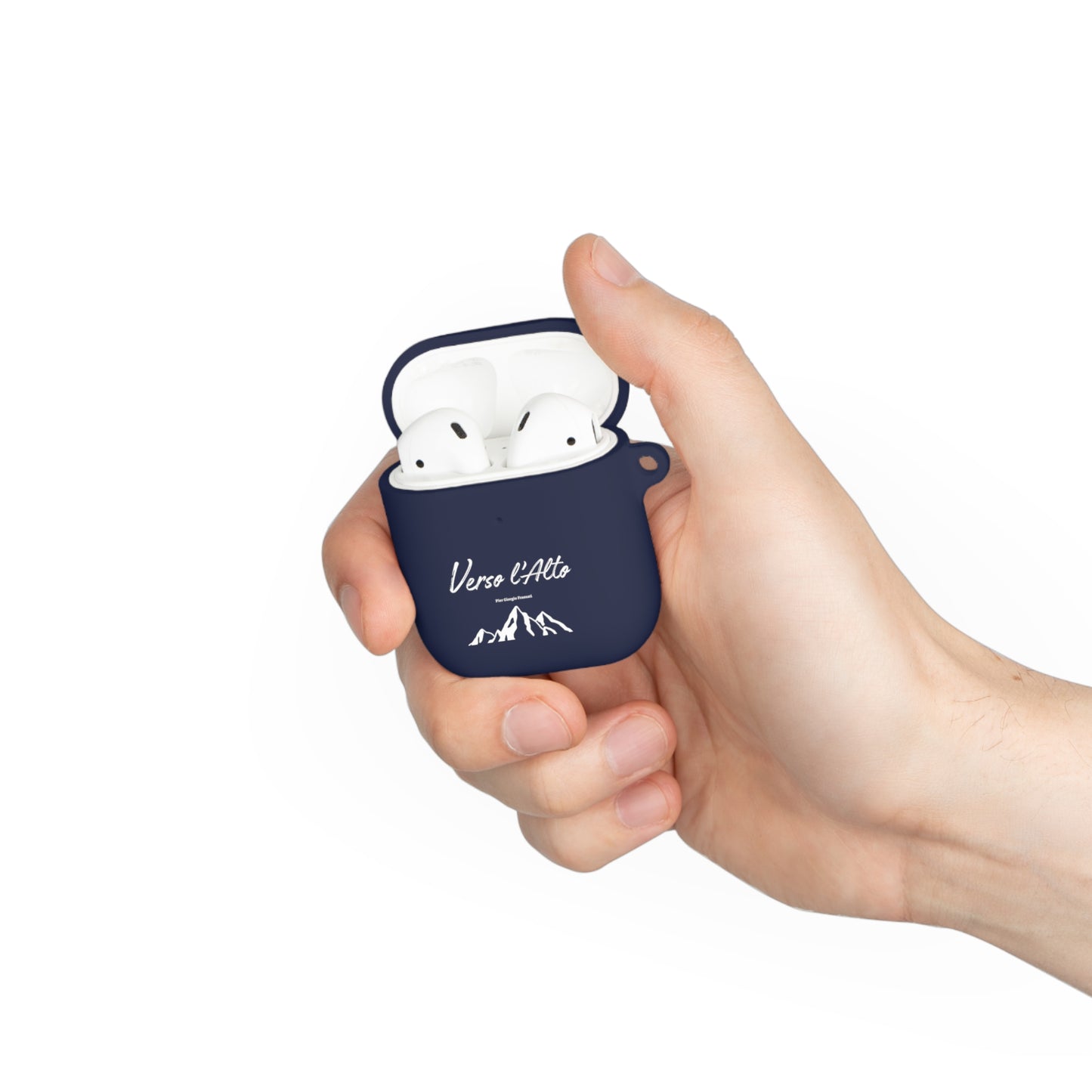 Coque de protection pour AirPods avec design Verso l'Alto (version noir-vert d'eau-bleu marine)