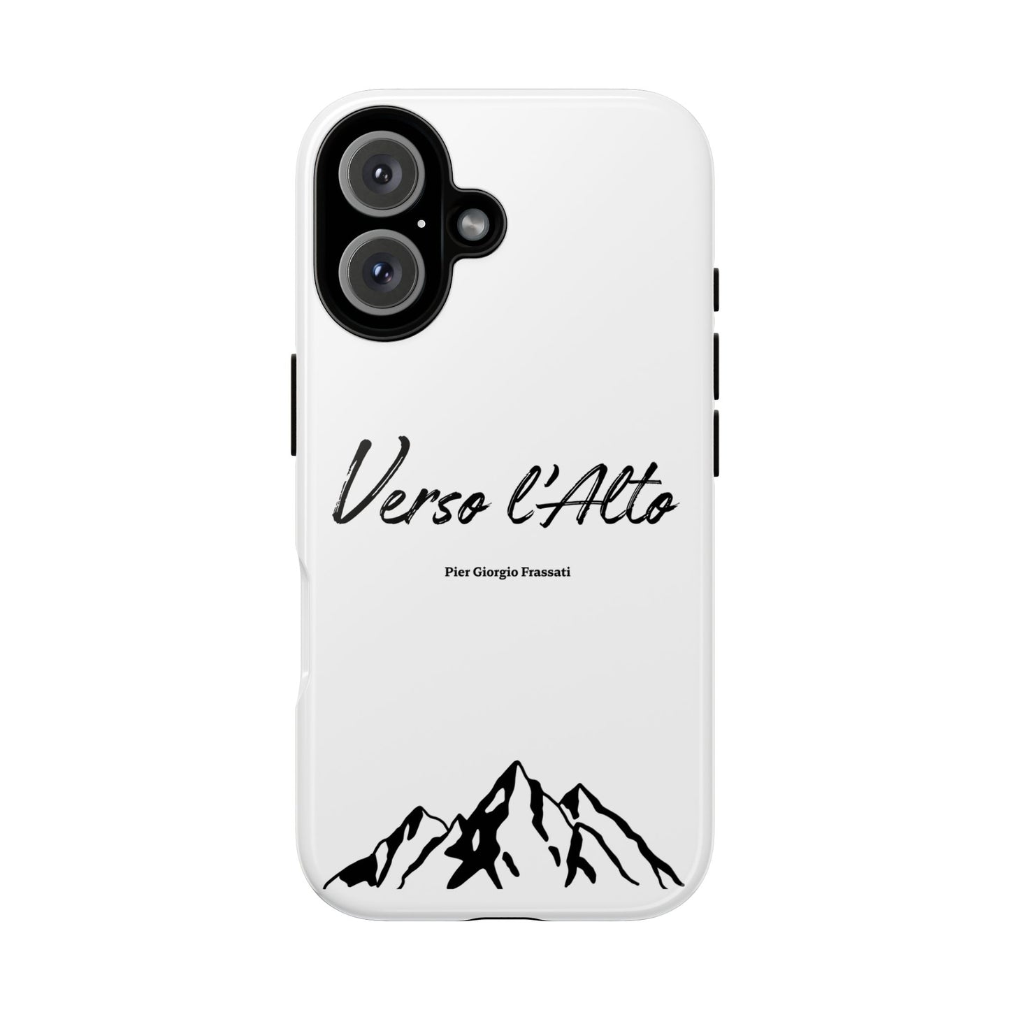 White Mountain Adventure Phone Case - Stylish Verso l'Alto Phone Protection