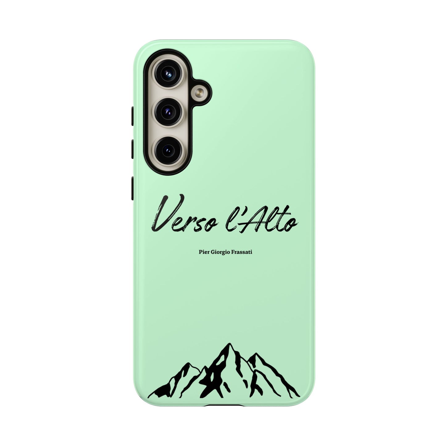 Mint Green Mountain Adventure Phone Case - Stylish Verso l'Alto Phone Protection
