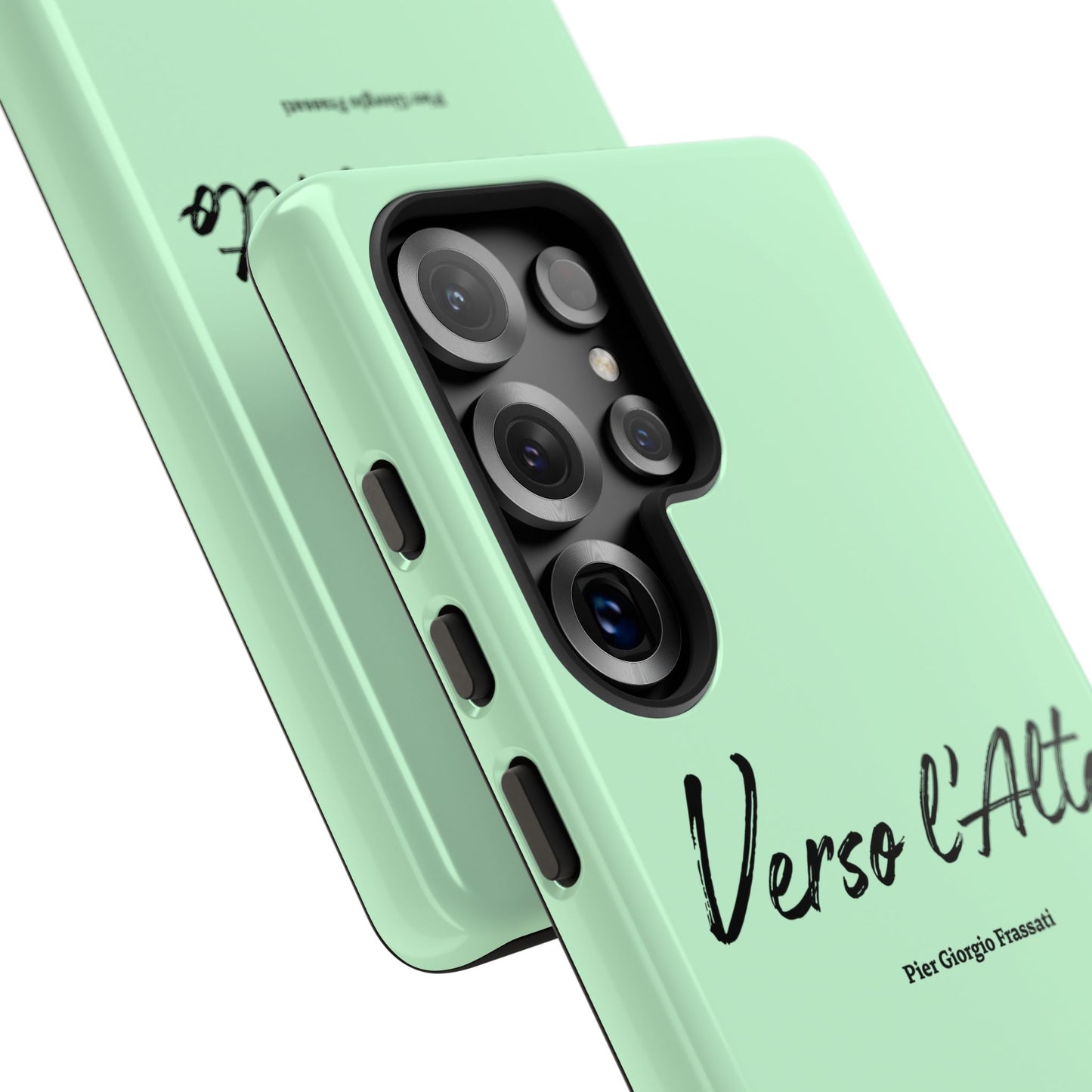Mint Green Mountain Adventure Phone Case - Stylish Verso l'Alto Phone Protection
