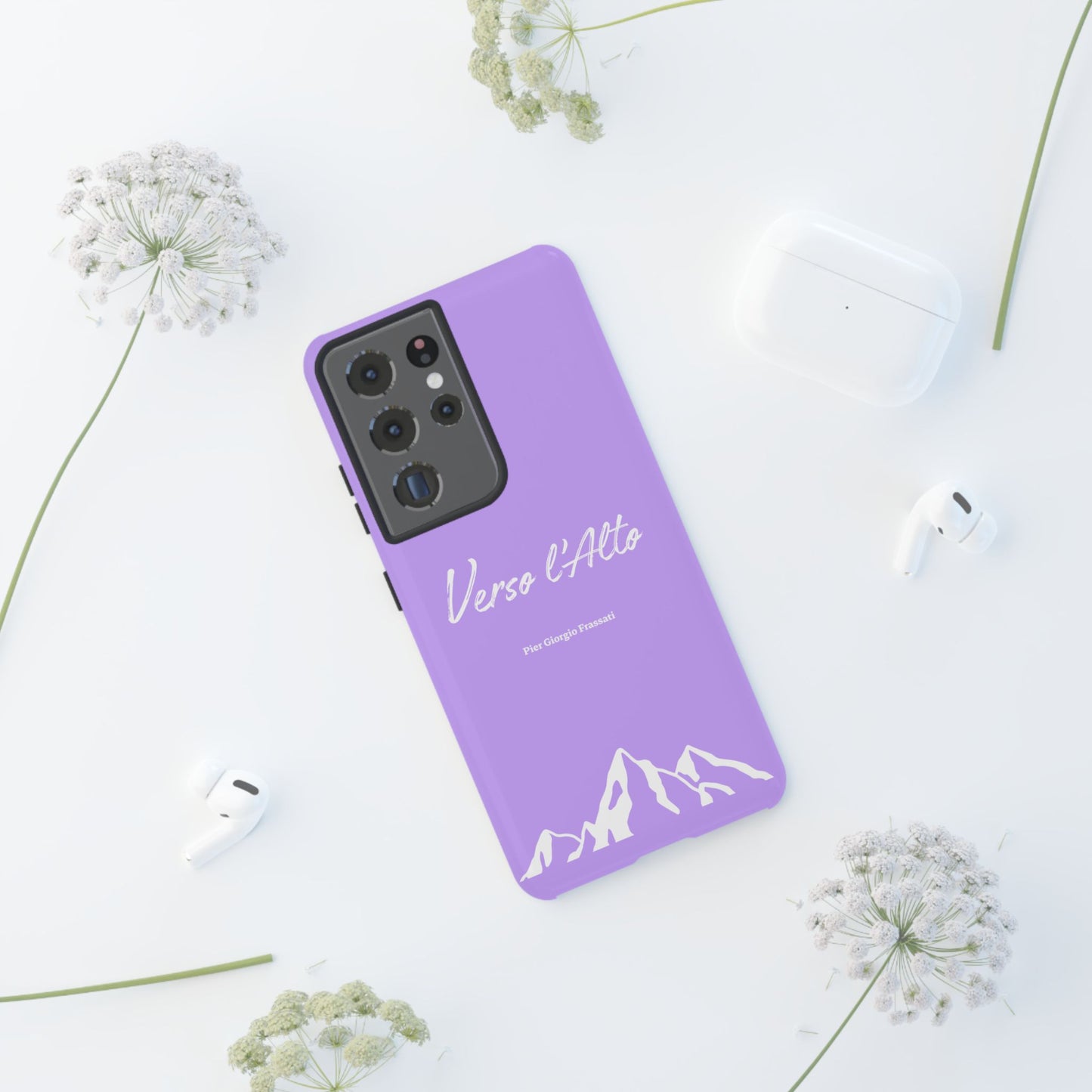 Mauve Mountain Adventure Phone Case - Stylish Verso l'Alto Phone Protection