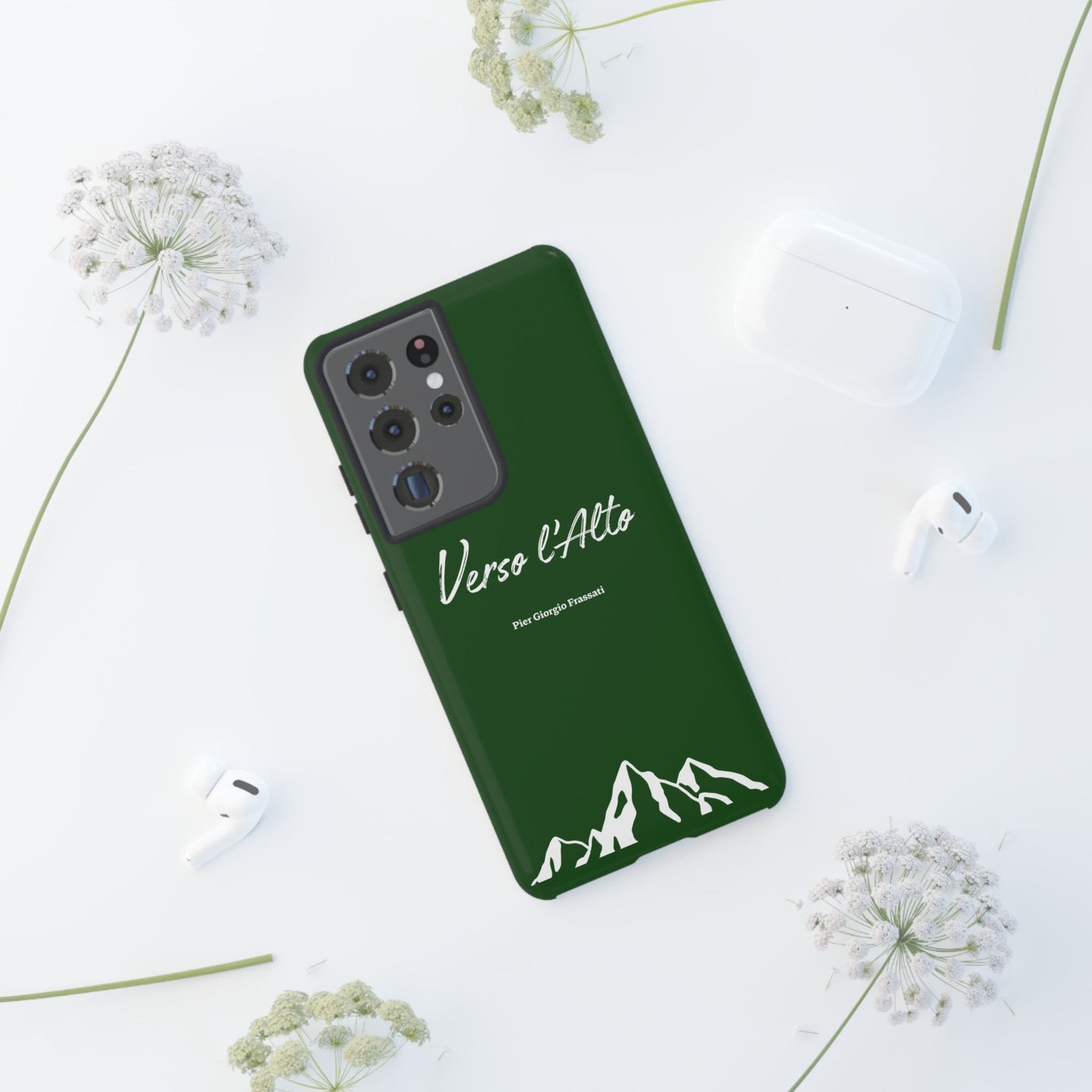 Vert Sapin Mountain Adventure Phone Case - Stylish Verso l'Alto Phone Protection