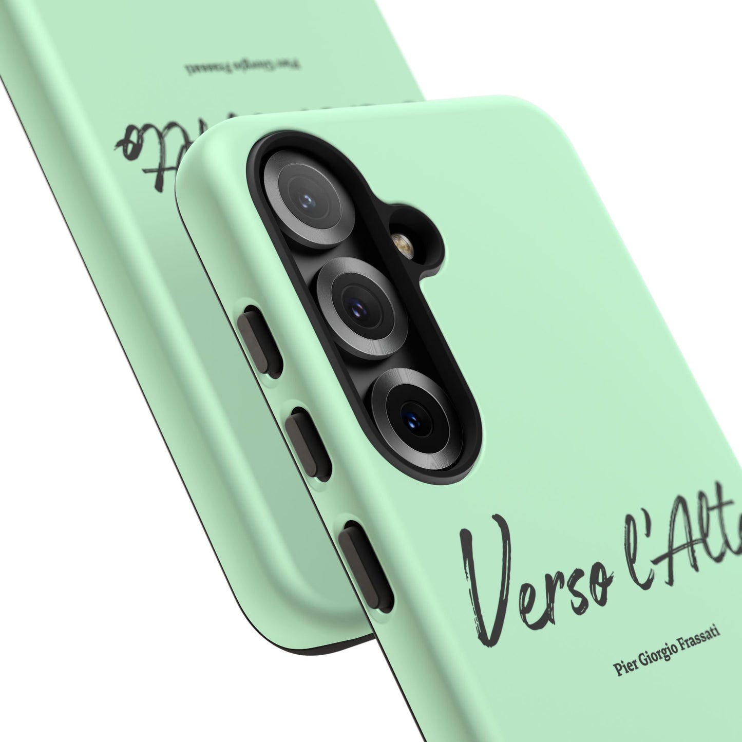 Mint Green Mountain Adventure Phone Case - Stylish Verso l'Alto Phone Protection
