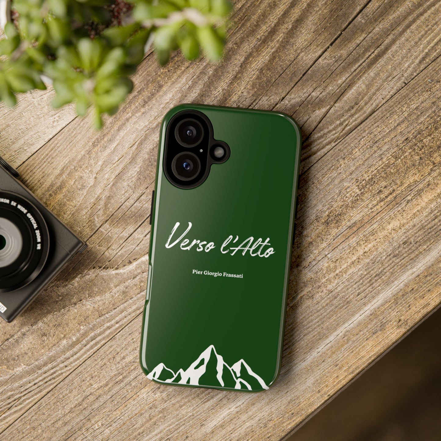 Vert Sapin Mountain Adventure Phone Case - Stylish Verso l'Alto Phone Protection