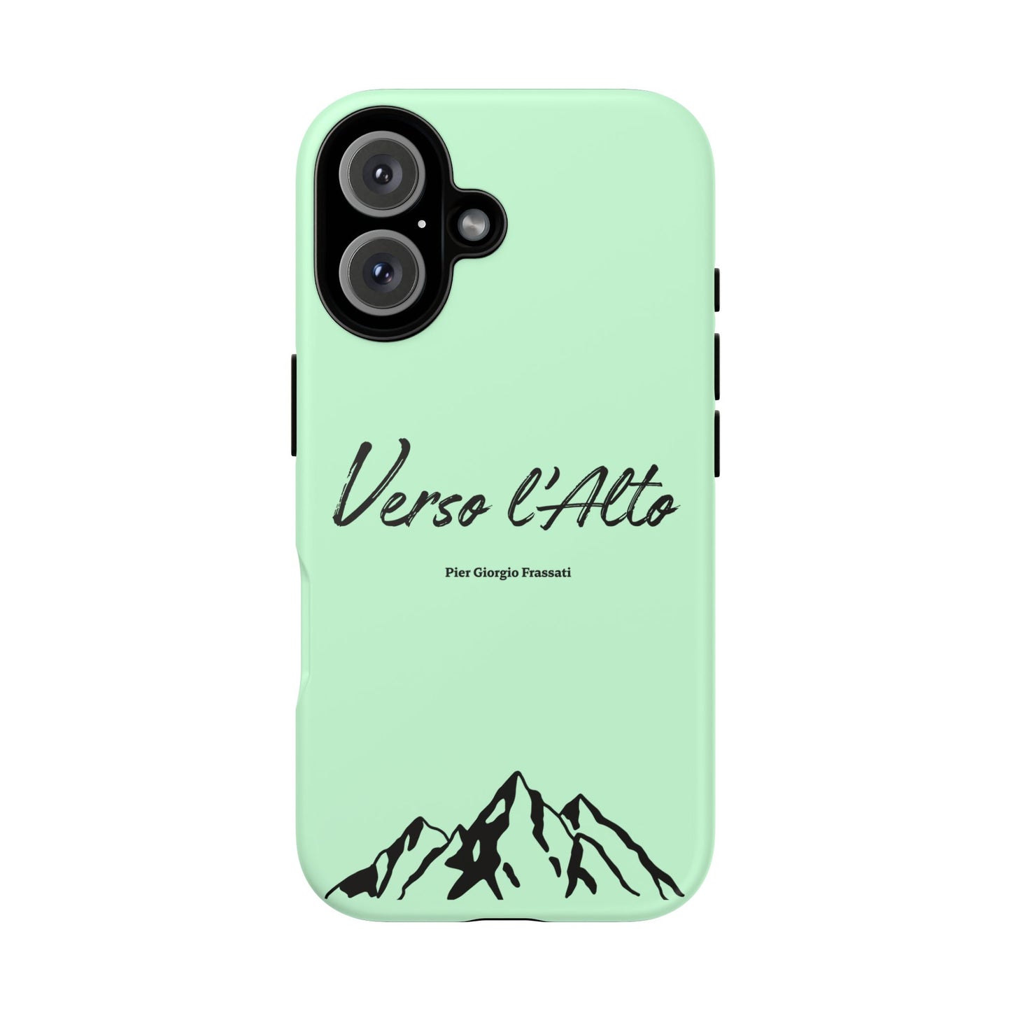 Mint Green Mountain Adventure Phone Case - Stylish Verso l'Alto Phone Protection