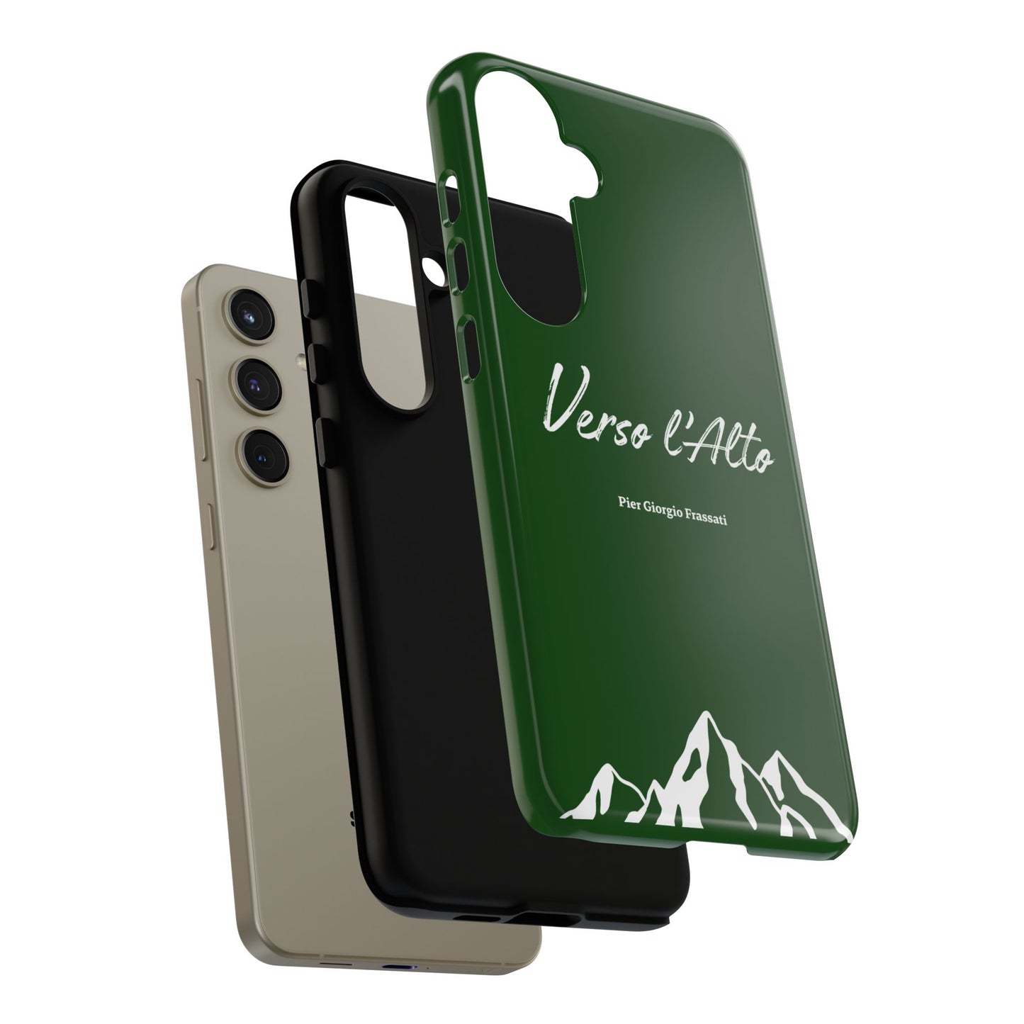 Vert Sapin Mountain Adventure Phone Case - Stylish Verso l'Alto Phone Protection