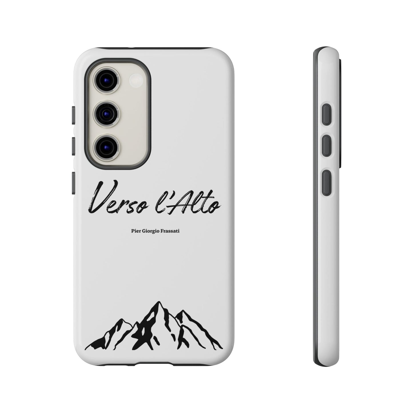 White Mountain Adventure Phone Case - Stylish Verso l'Alto Phone Protection