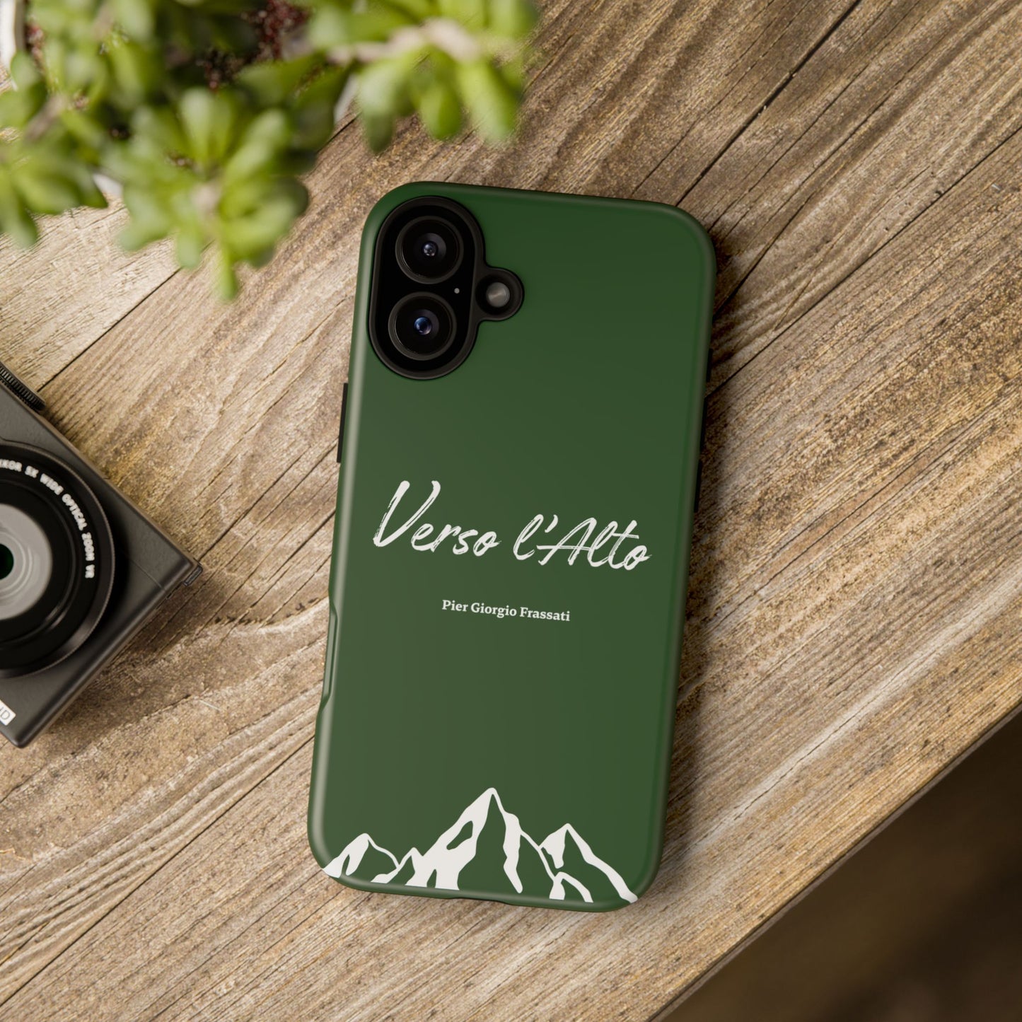 Vert Sapin Mountain Adventure Phone Case - Stylish Verso l'Alto Phone Protection