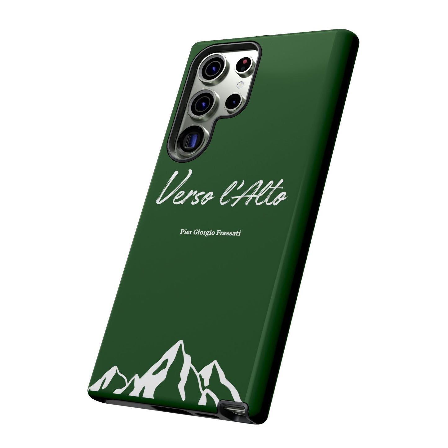 Vert Sapin Mountain Adventure Phone Case - Stylish Verso l'Alto Phone Protection