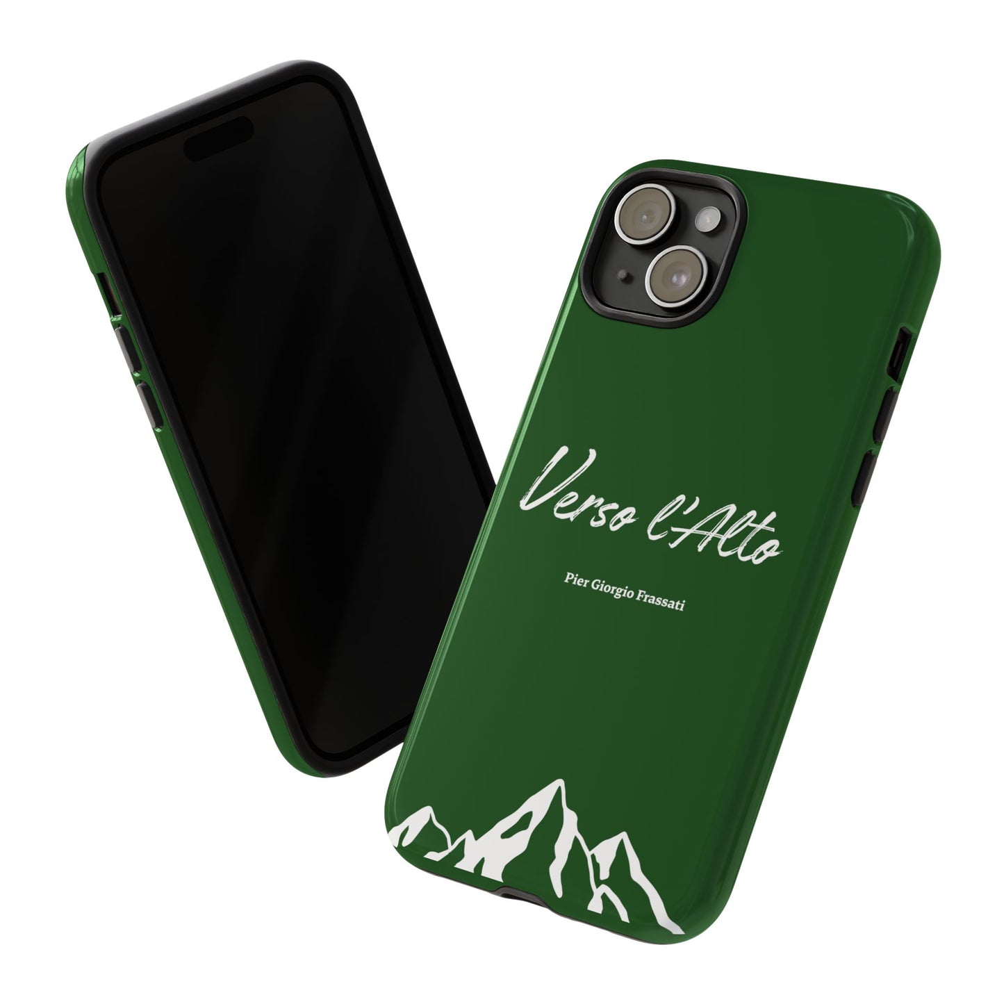 Vert Sapin Mountain Adventure Phone Case - Stylish Verso l'Alto Phone Protection