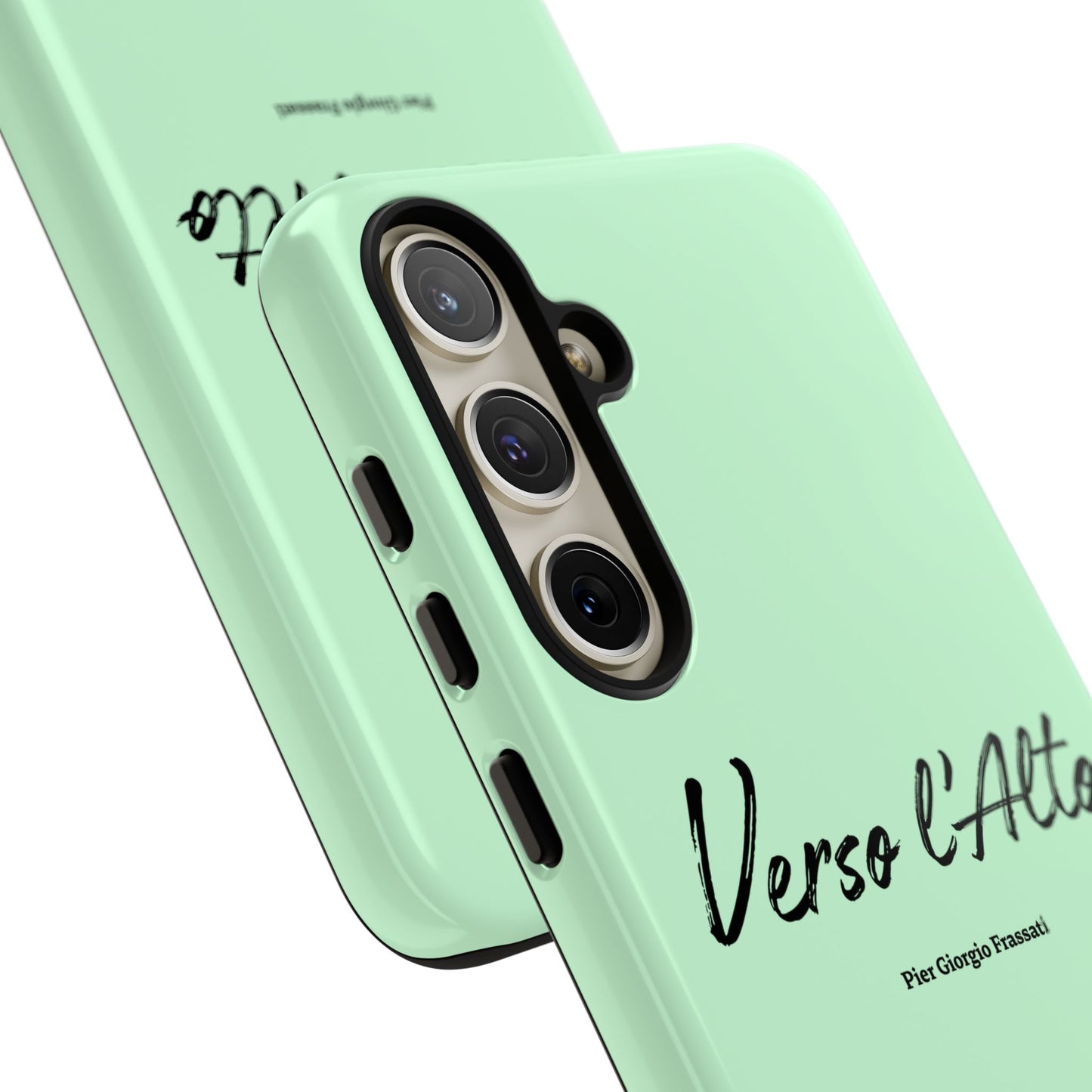 Mint Green Mountain Adventure Phone Case - Stylish Verso l'Alto Phone Protection