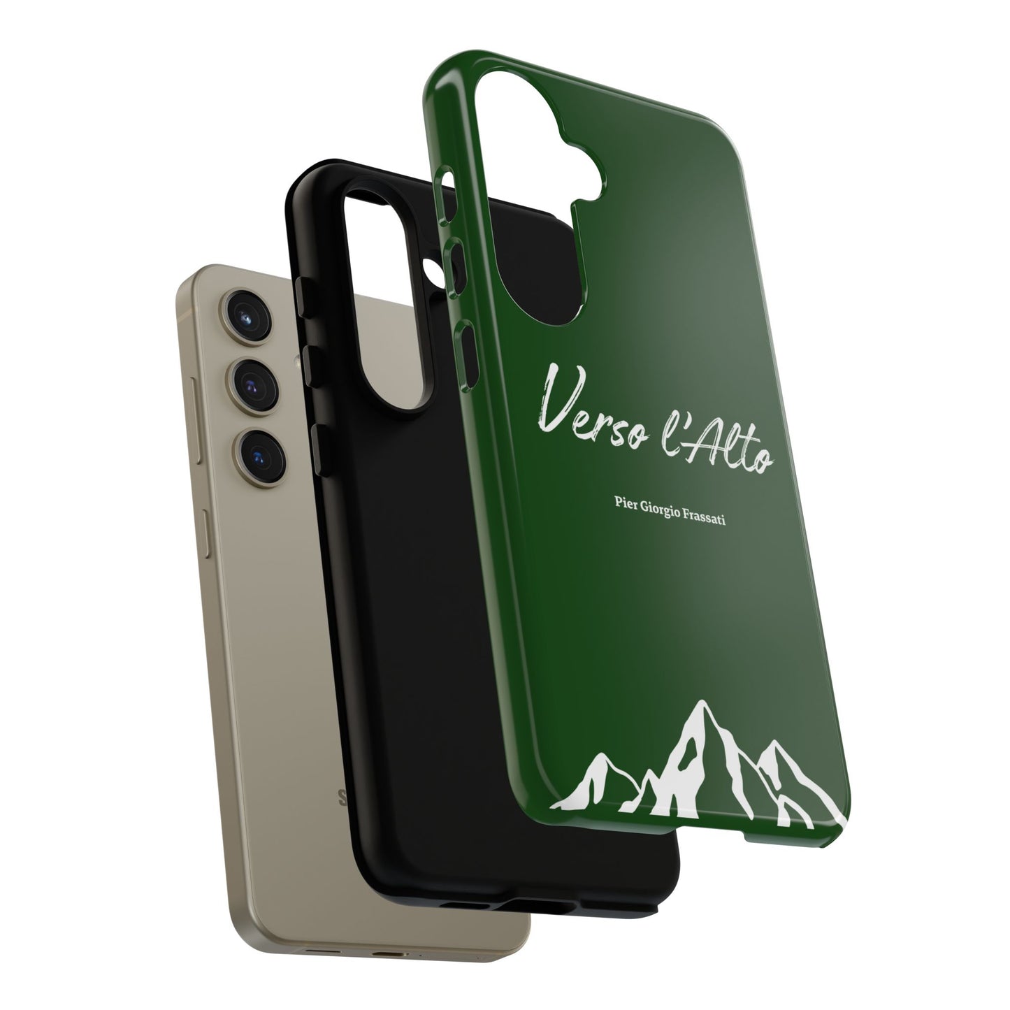 Vert Sapin Mountain Adventure Phone Case - Stylish Verso l'Alto Phone Protection
