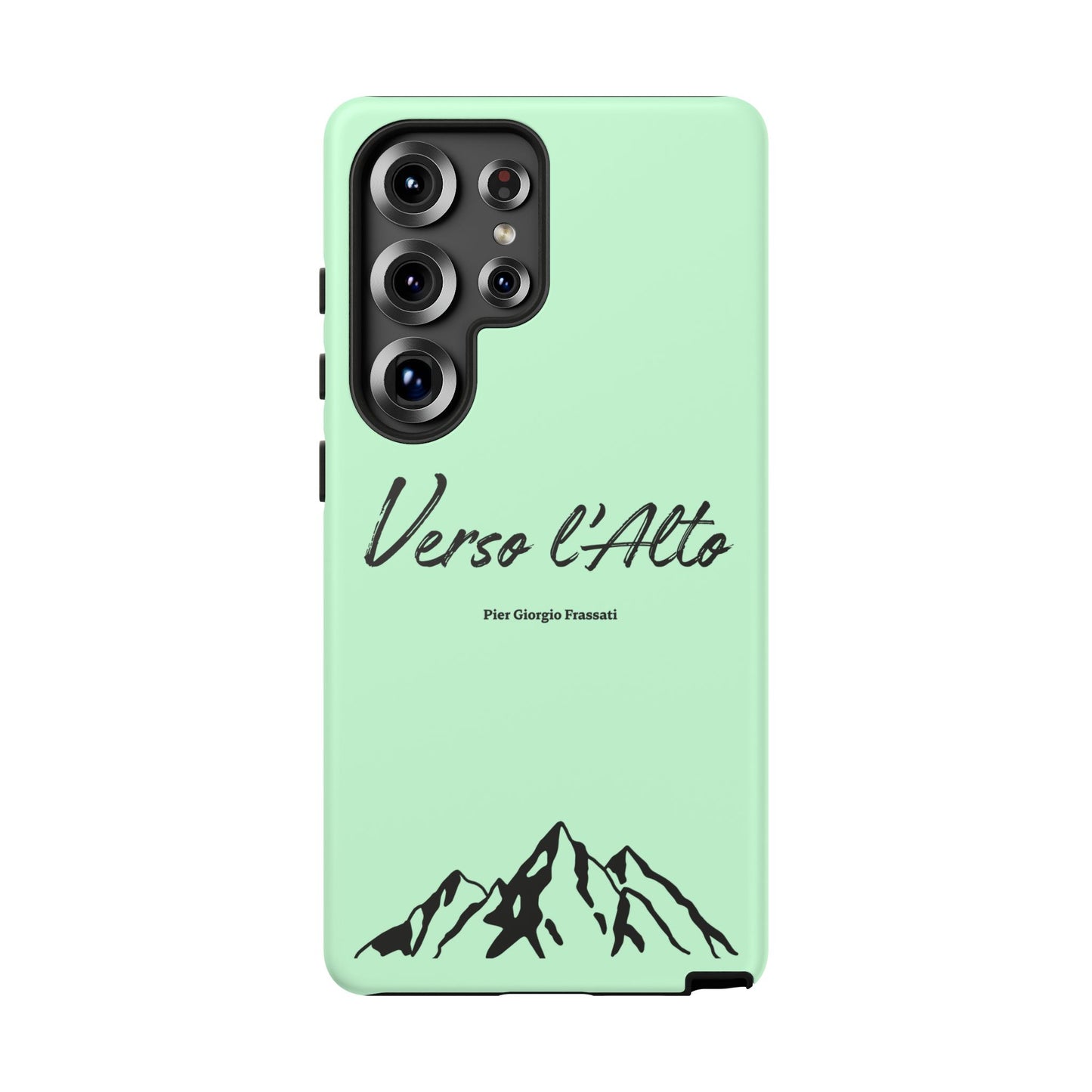 Mint Green Mountain Adventure Phone Case - Stylish Verso l'Alto Phone Protection