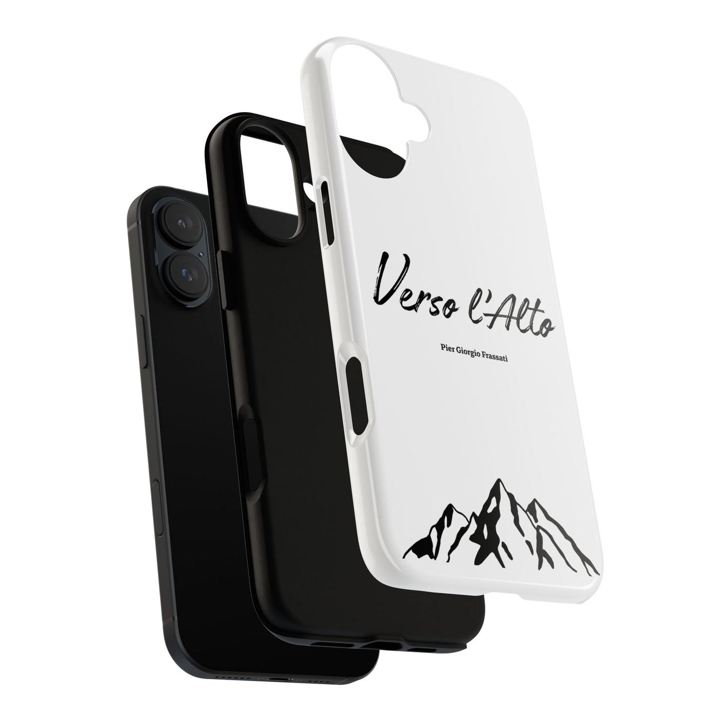 White Mountain Adventure Phone Case - Stylish Verso l'Alto Phone Protection