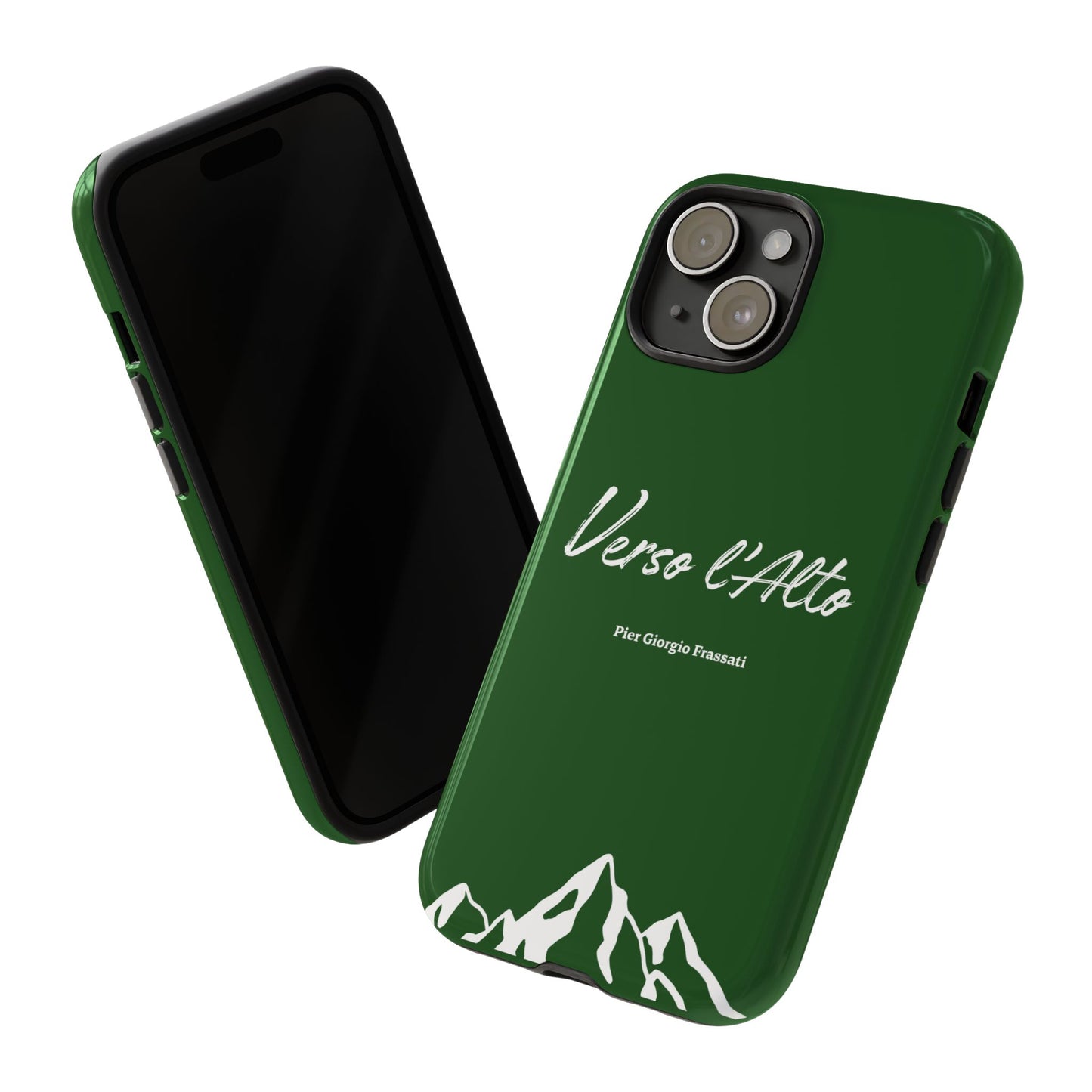 Vert Sapin Mountain Adventure Phone Case - Stylish Verso l'Alto Phone Protection