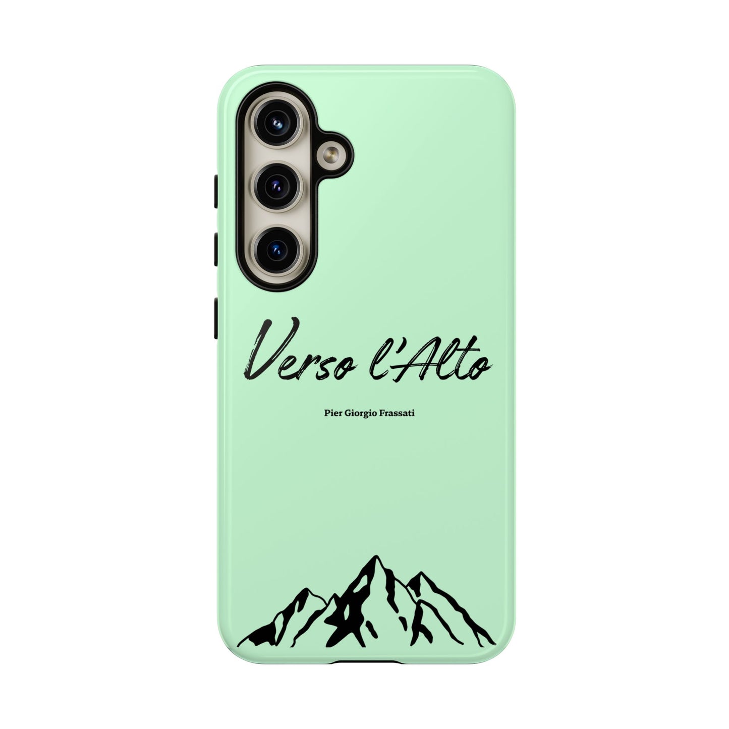 Mint Green Mountain Adventure Phone Case - Stylish Verso l'Alto Phone Protection