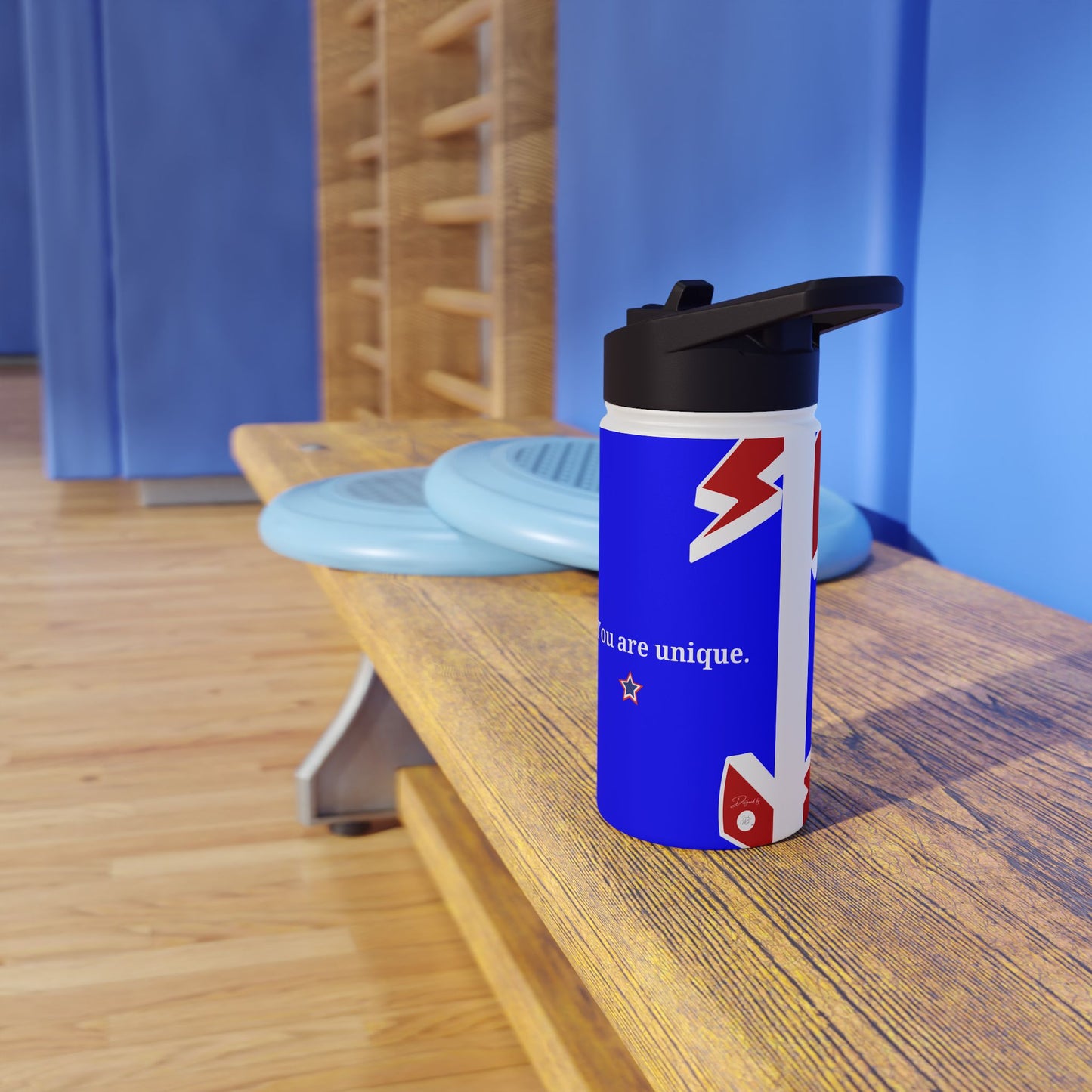 Carlo Acutis Stainless Steel Sport Water Bottle (Royal blue)