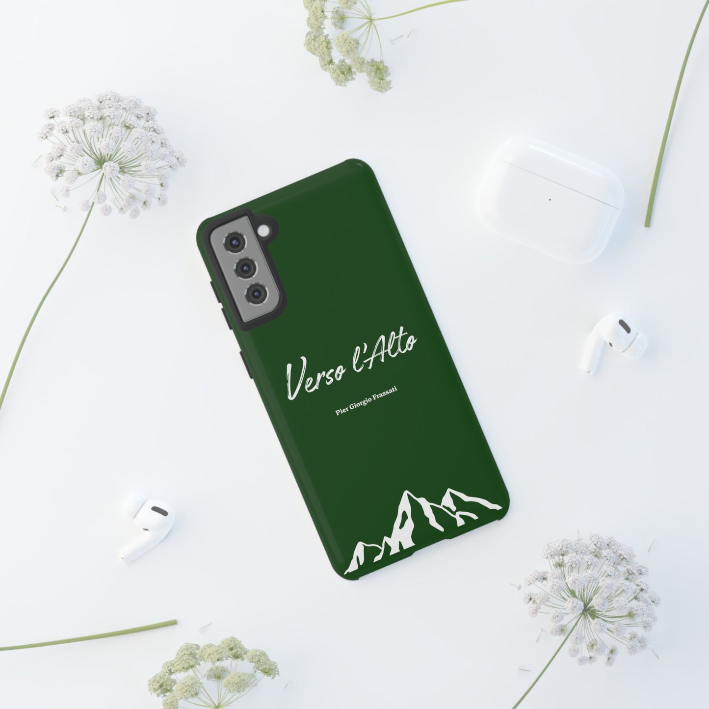 Vert Sapin Mountain Adventure Phone Case - Stylish Verso l'Alto Phone Protection