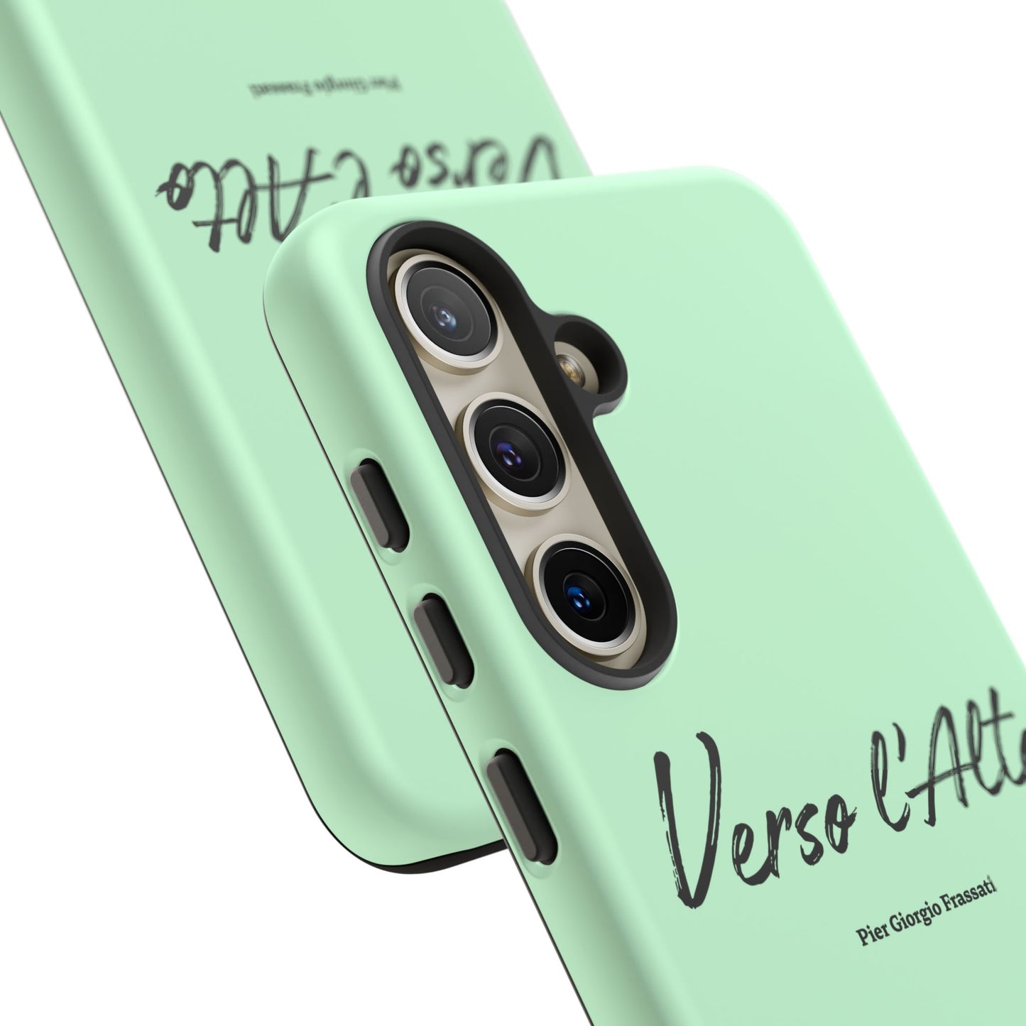 Mint Green Mountain Adventure Phone Case - Stylish Verso l'Alto Phone Protection