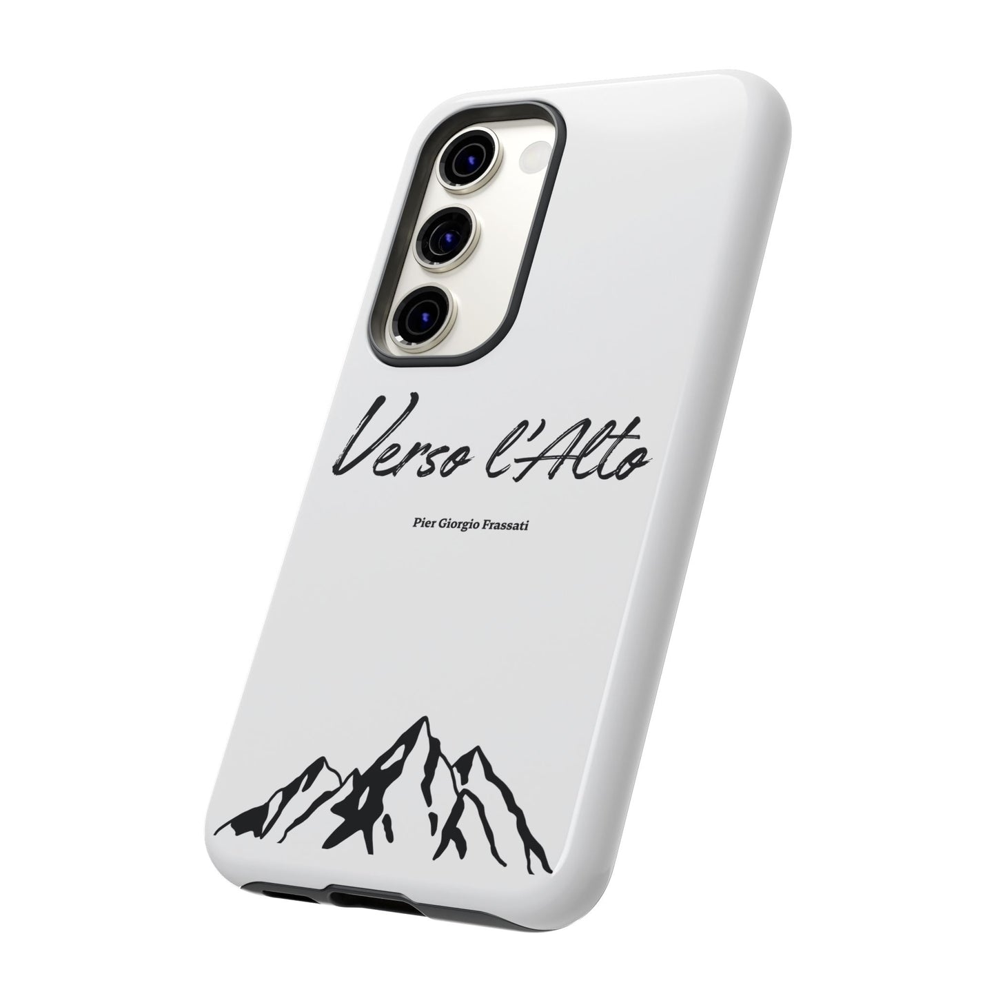 White Mountain Adventure Phone Case - Stylish Verso l'Alto Phone Protection