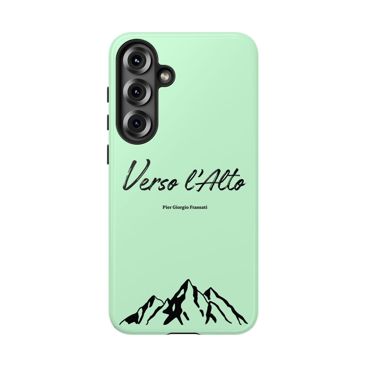 Mint Green Mountain Adventure Phone Case - Stylish Verso l'Alto Phone Protection