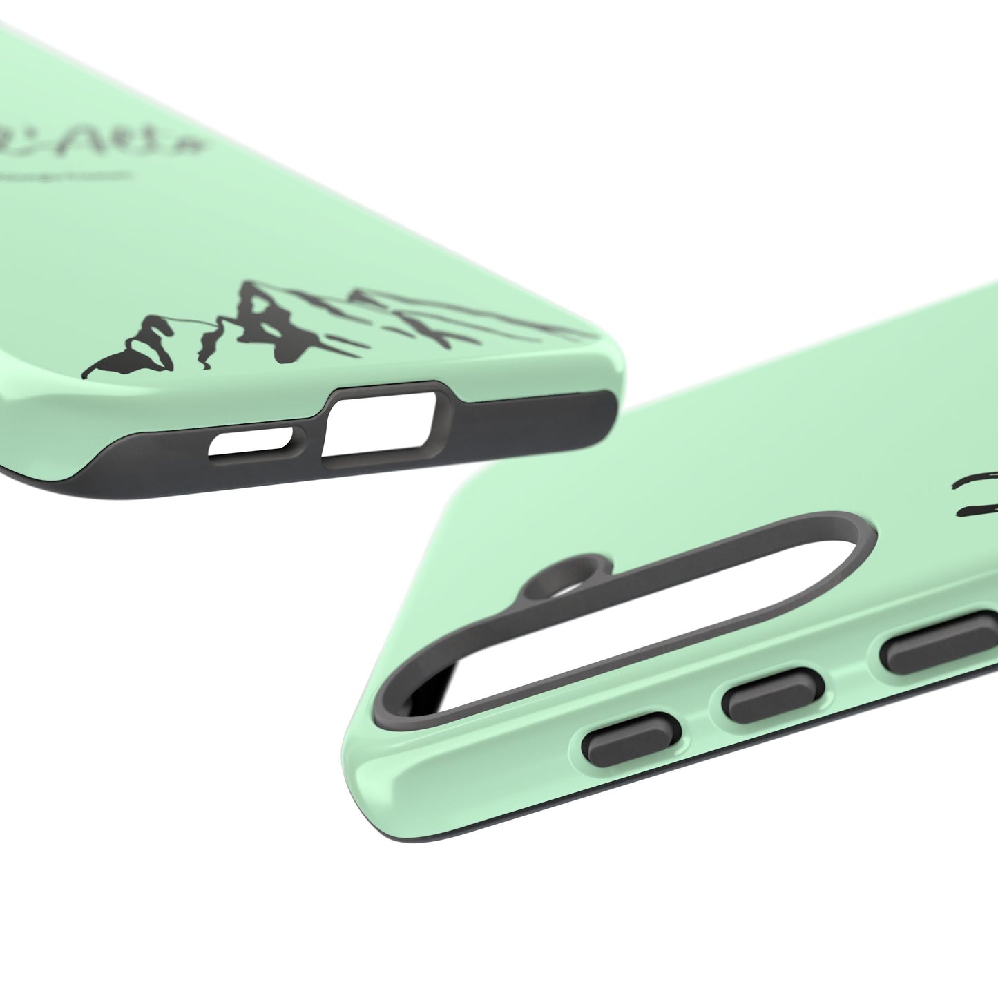 Mint Green Mountain Adventure Phone Case - Stylish Verso l'Alto Phone Protection