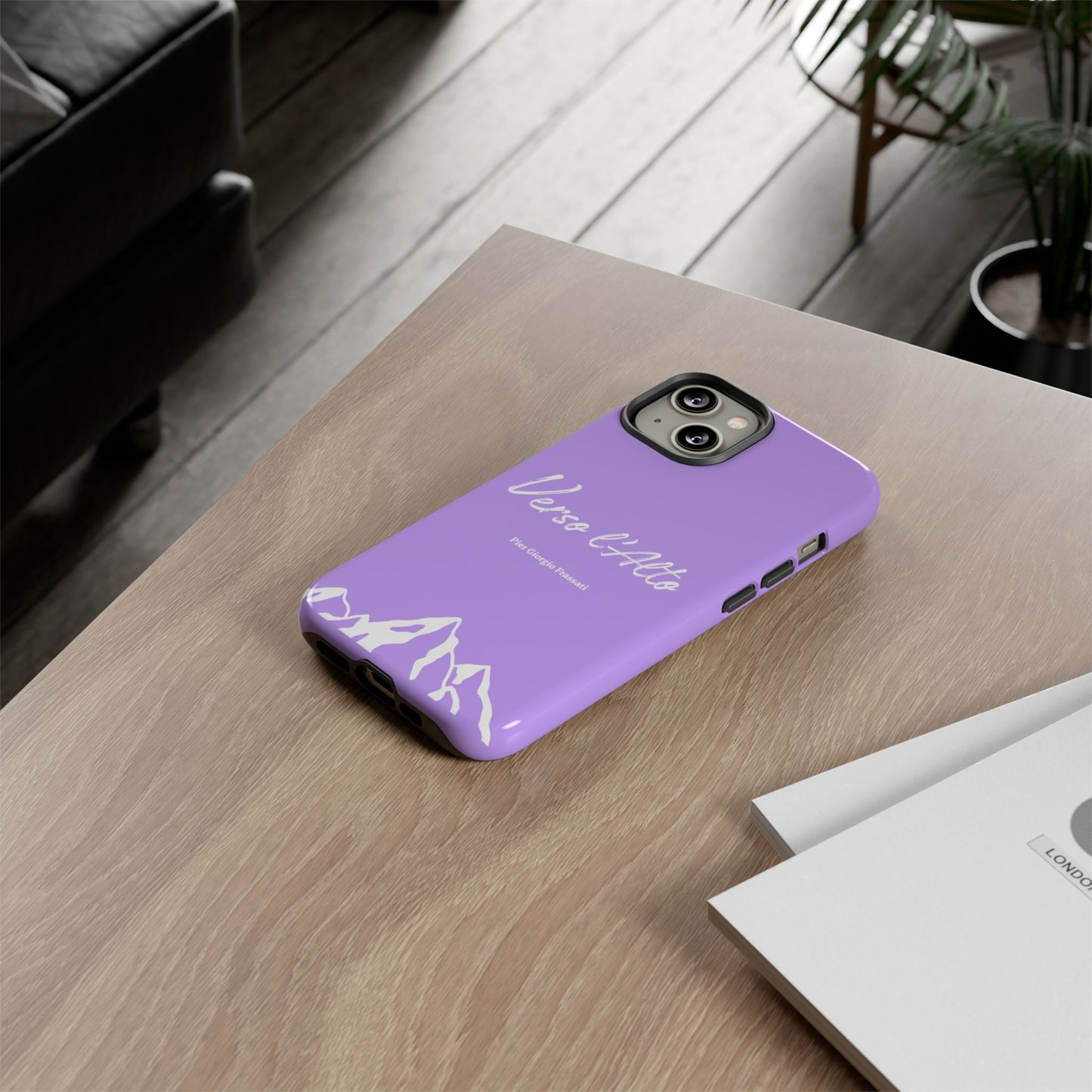 Mauve Mountain Adventure Phone Case - Stylish Verso l'Alto Phone Protection