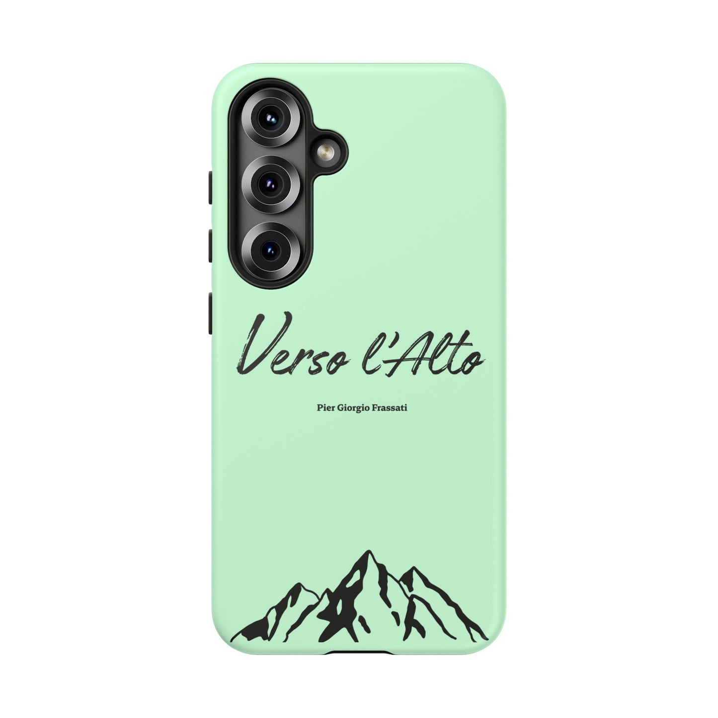 Mint Green Mountain Adventure Phone Case - Stylish Verso l'Alto Phone Protection