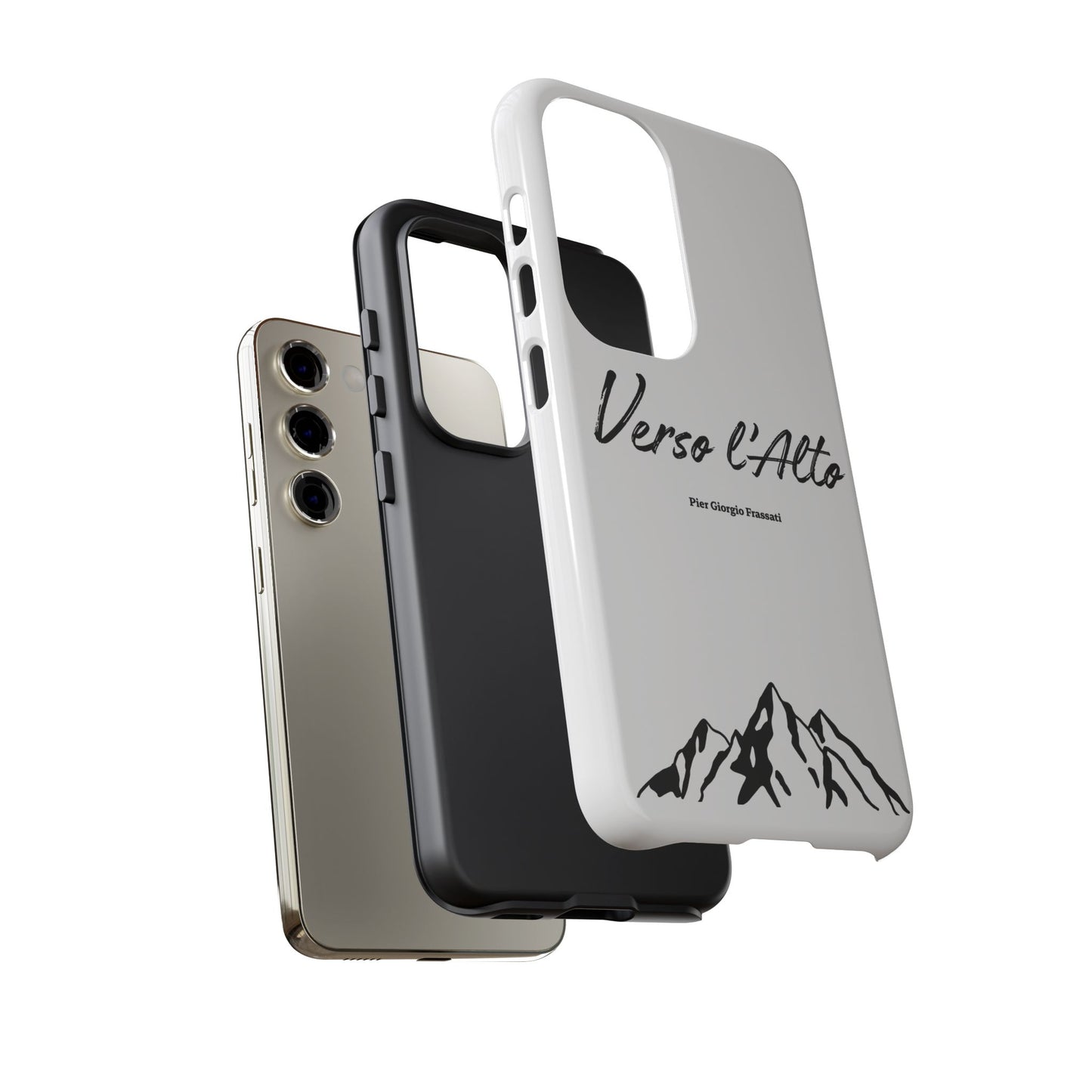 White Mountain Adventure Phone Case - Stylish Verso l'Alto Phone Protection