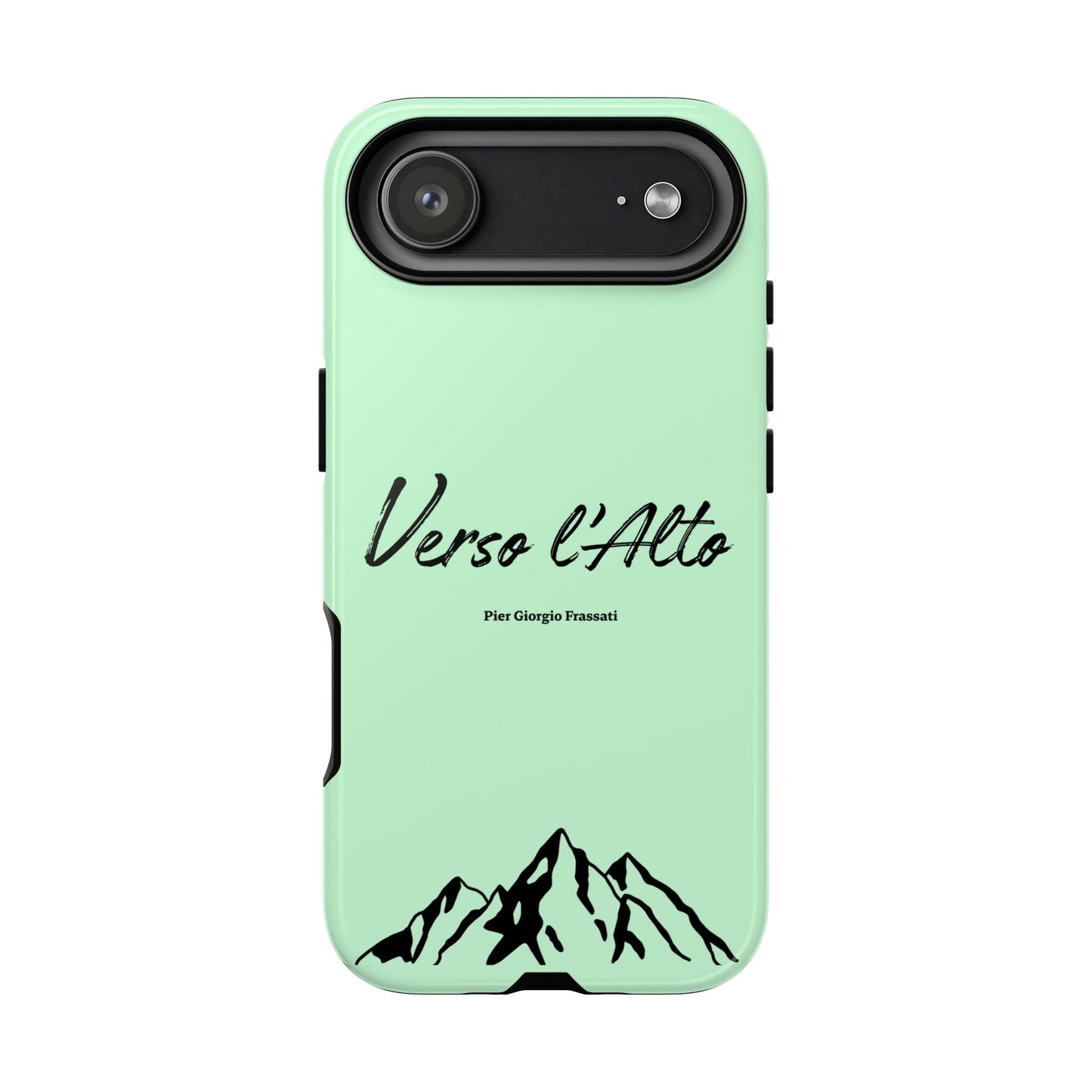 Mint Green Mountain Adventure Phone Case - Stylish Verso l'Alto Phone Protection