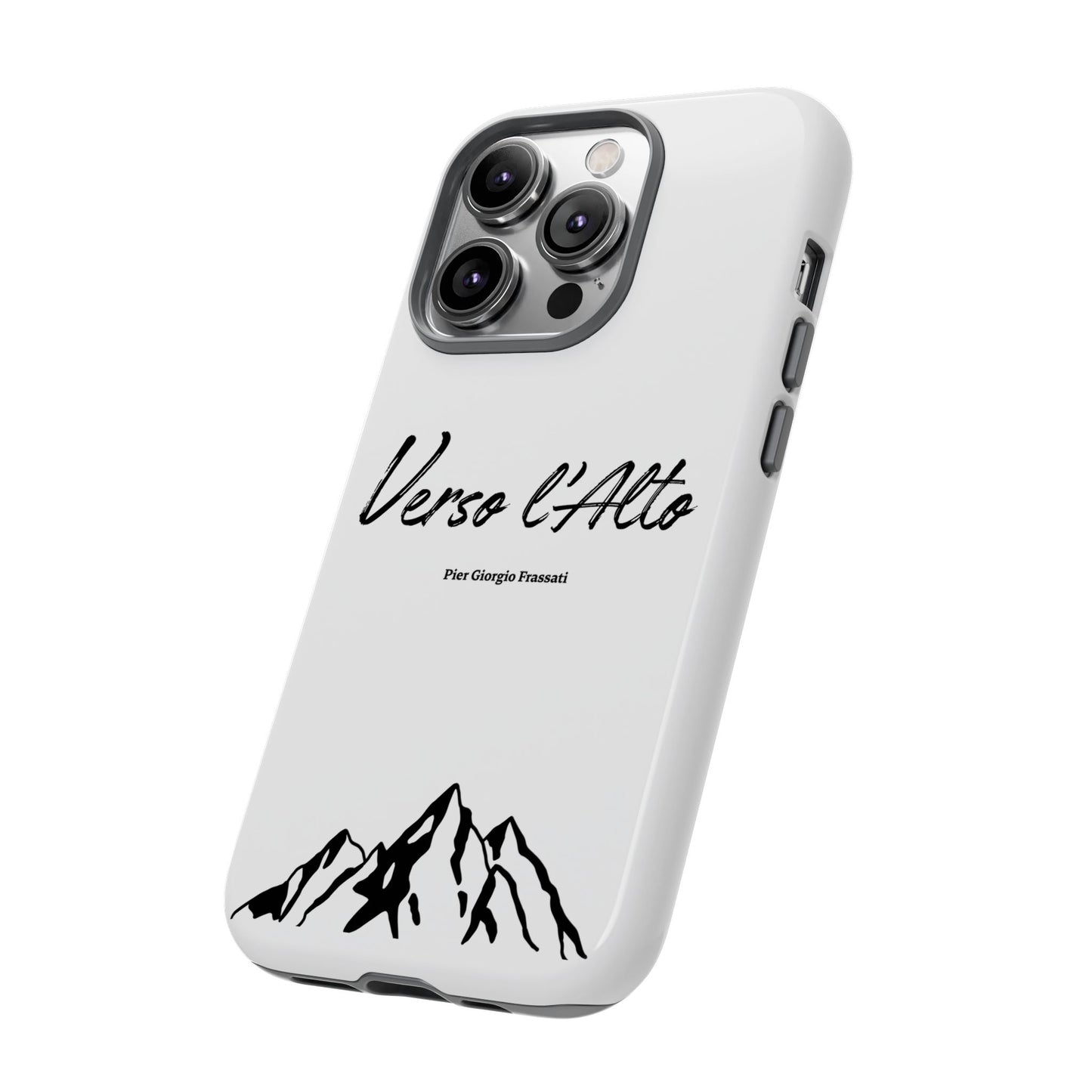 White Mountain Adventure Phone Case - Stylish Verso l'Alto Phone Protection