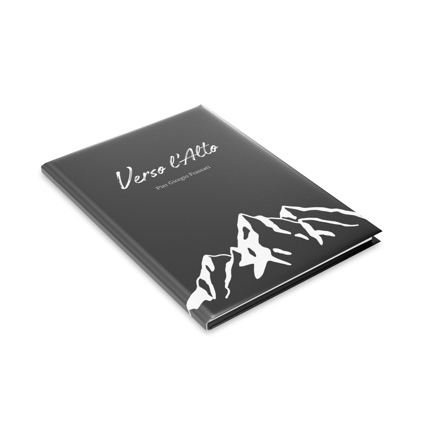 Carnet Elégant Noir "Verso l'Alto" | Journal intime | Carnet de prières | ligné ou blanc (UE)