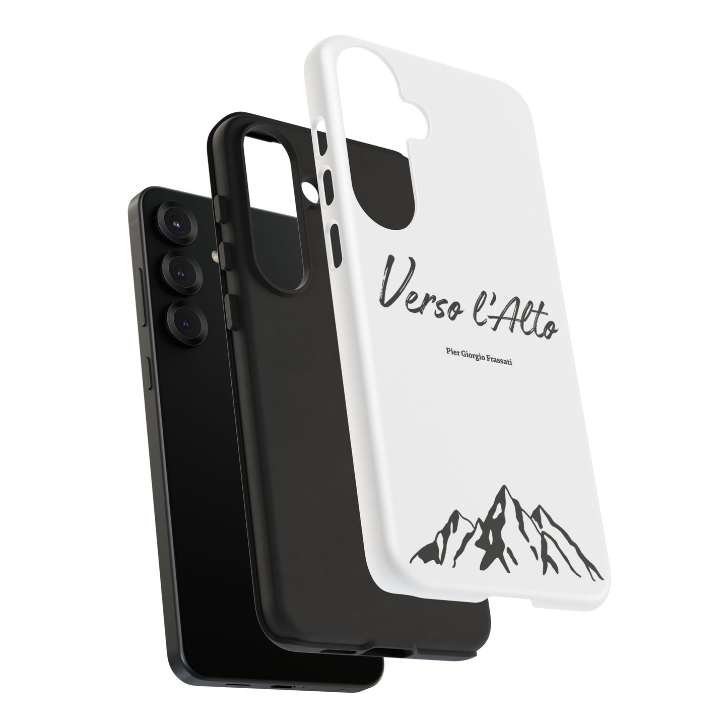 White Mountain Adventure Phone Case - Stylish Verso l'Alto Phone Protection