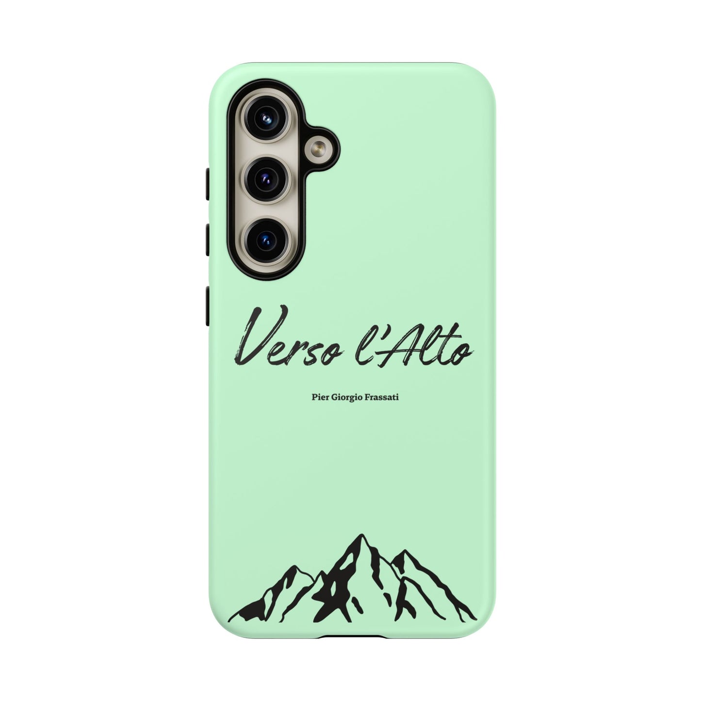 Mint Green Mountain Adventure Phone Case - Stylish Verso l'Alto Phone Protection