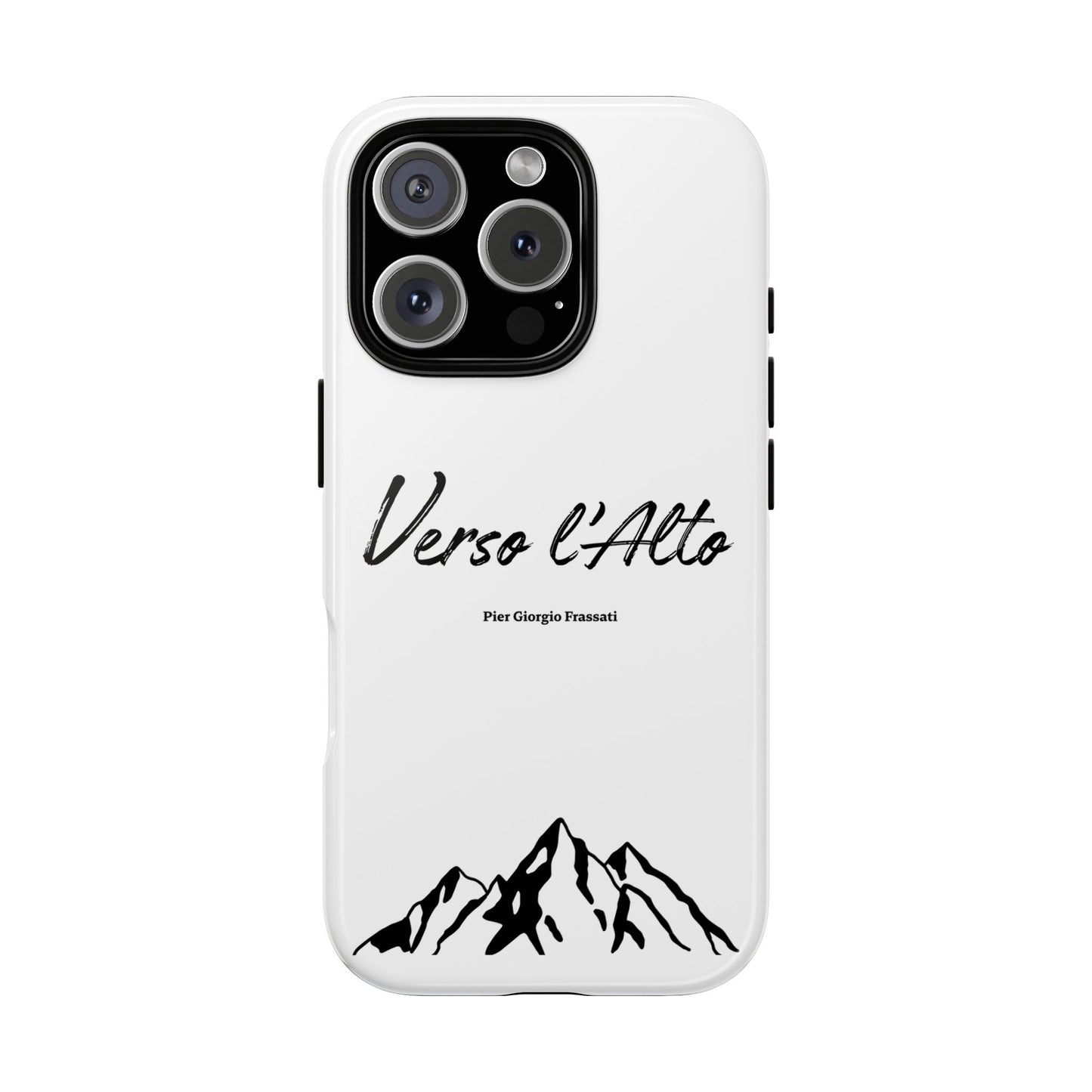 White Mountain Adventure Phone Case - Stylish Verso l'Alto Phone Protection