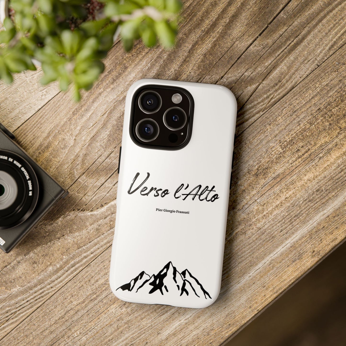 White Mountain Adventure Phone Case - Stylish Verso l'Alto Phone Protection