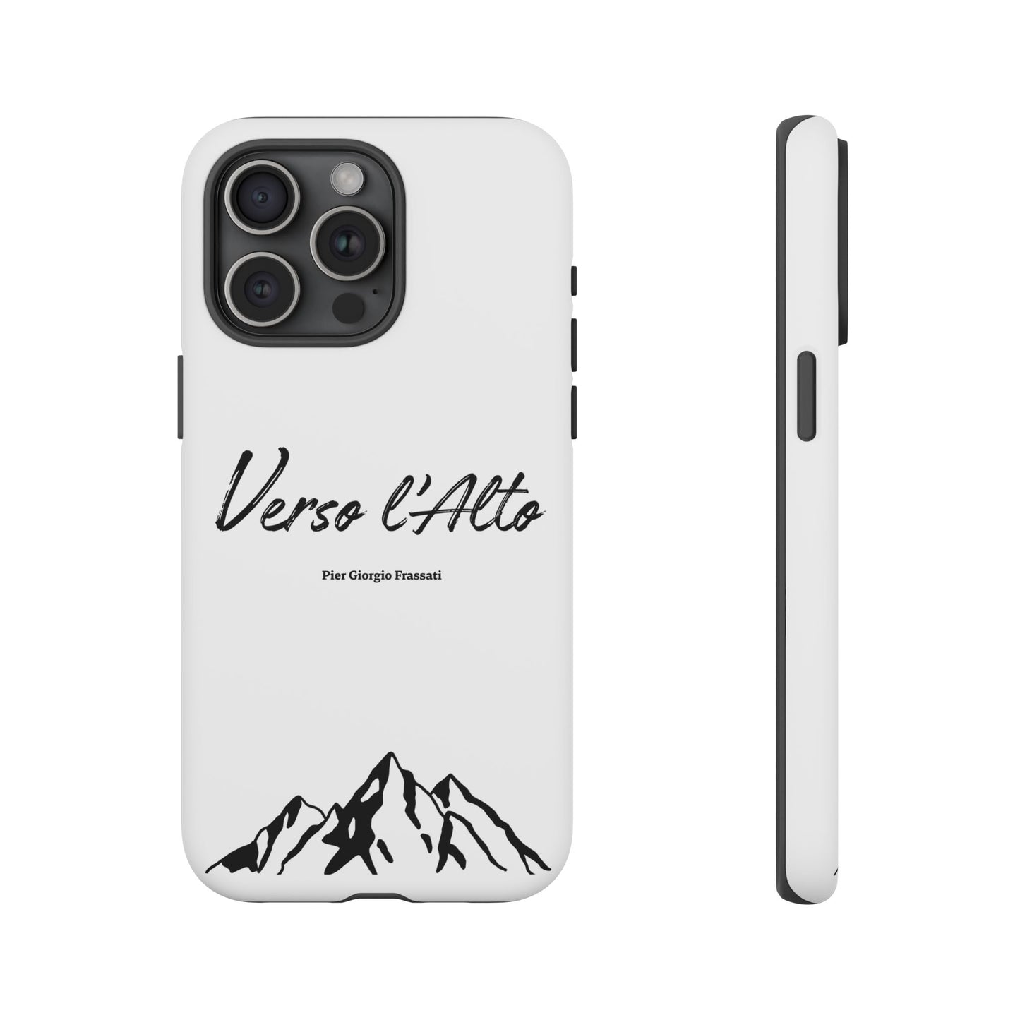 White Mountain Adventure Phone Case - Stylish Verso l'Alto Phone Protection