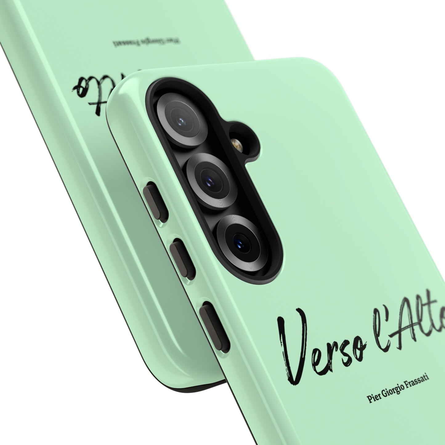 Mint Green Mountain Adventure Phone Case - Stylish Verso l'Alto Phone Protection