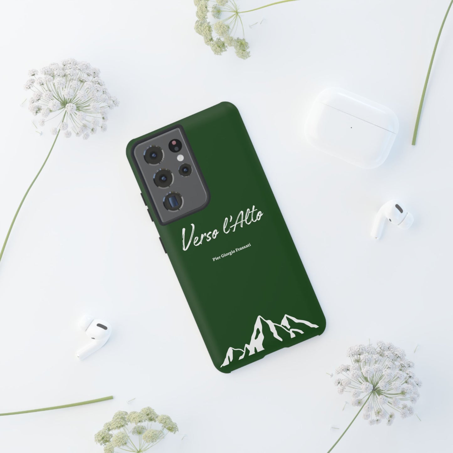 Vert Sapin Mountain Adventure Phone Case - Stylish Verso l'Alto Phone Protection