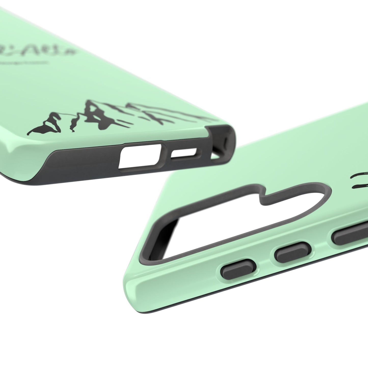 Mint Green Mountain Adventure Phone Case - Stylish Verso l'Alto Phone Protection
