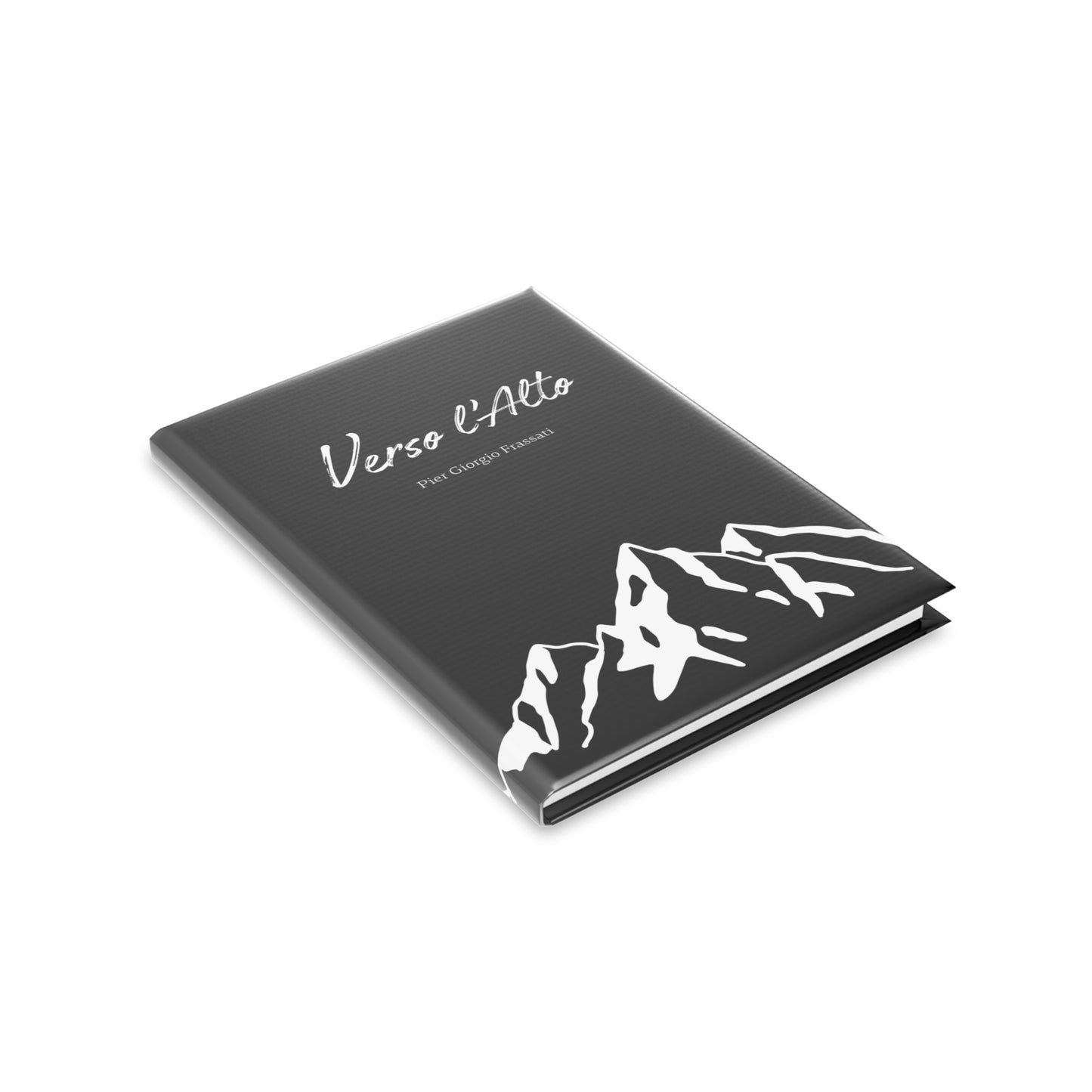 Carnet Elégant Noir "Verso l'Alto" | Journal intime | Carnet de prières | ligné ou blanc (UE)