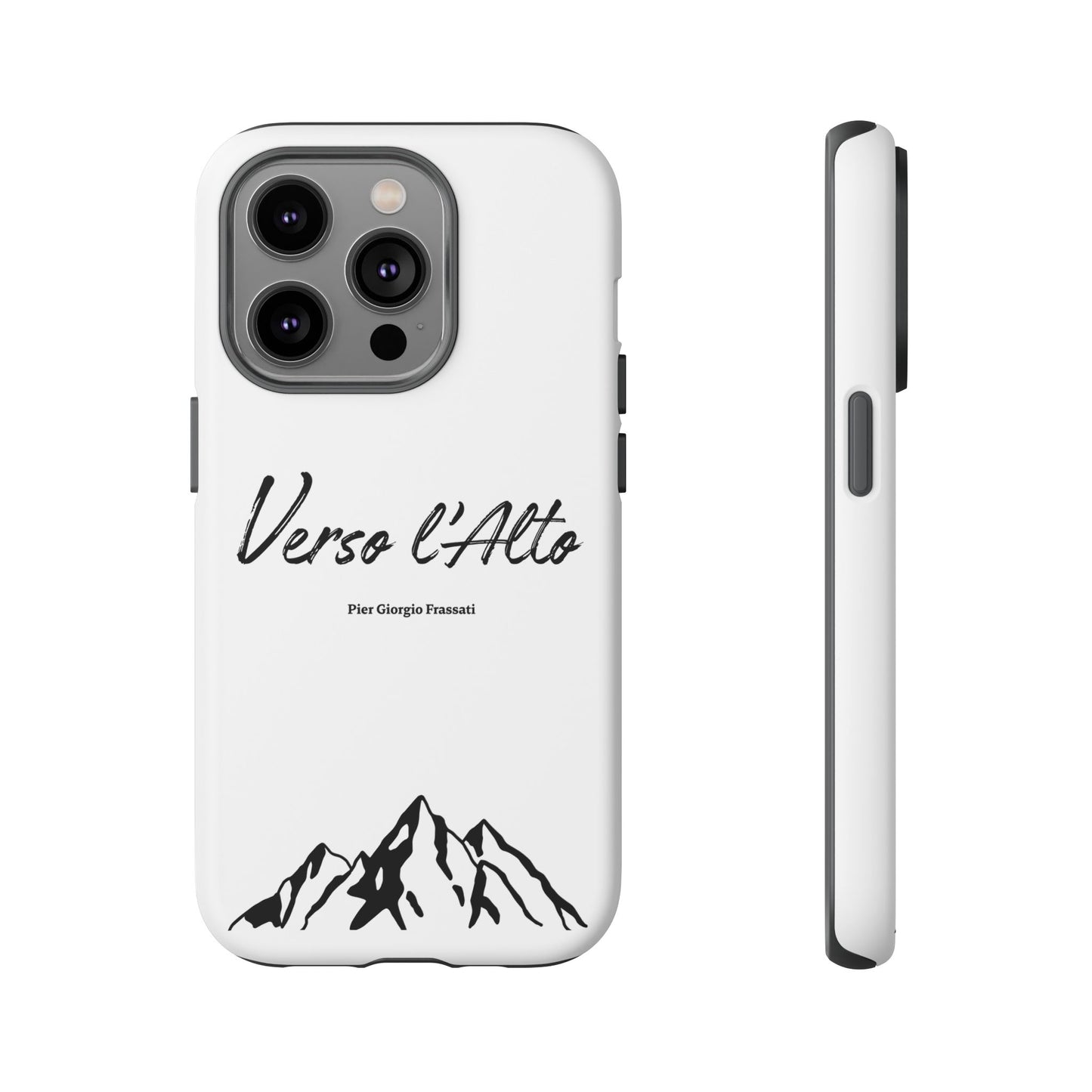 White Mountain Adventure Phone Case - Stylish Verso l'Alto Phone Protection