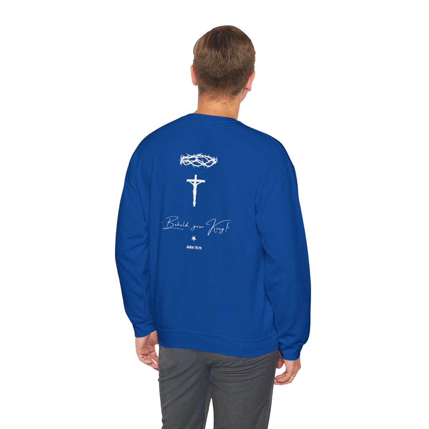 Unisex "Christ is King" Sweatshirt | COLLECTION 2024_ROYAL BLUE COLLECTOR EDITION