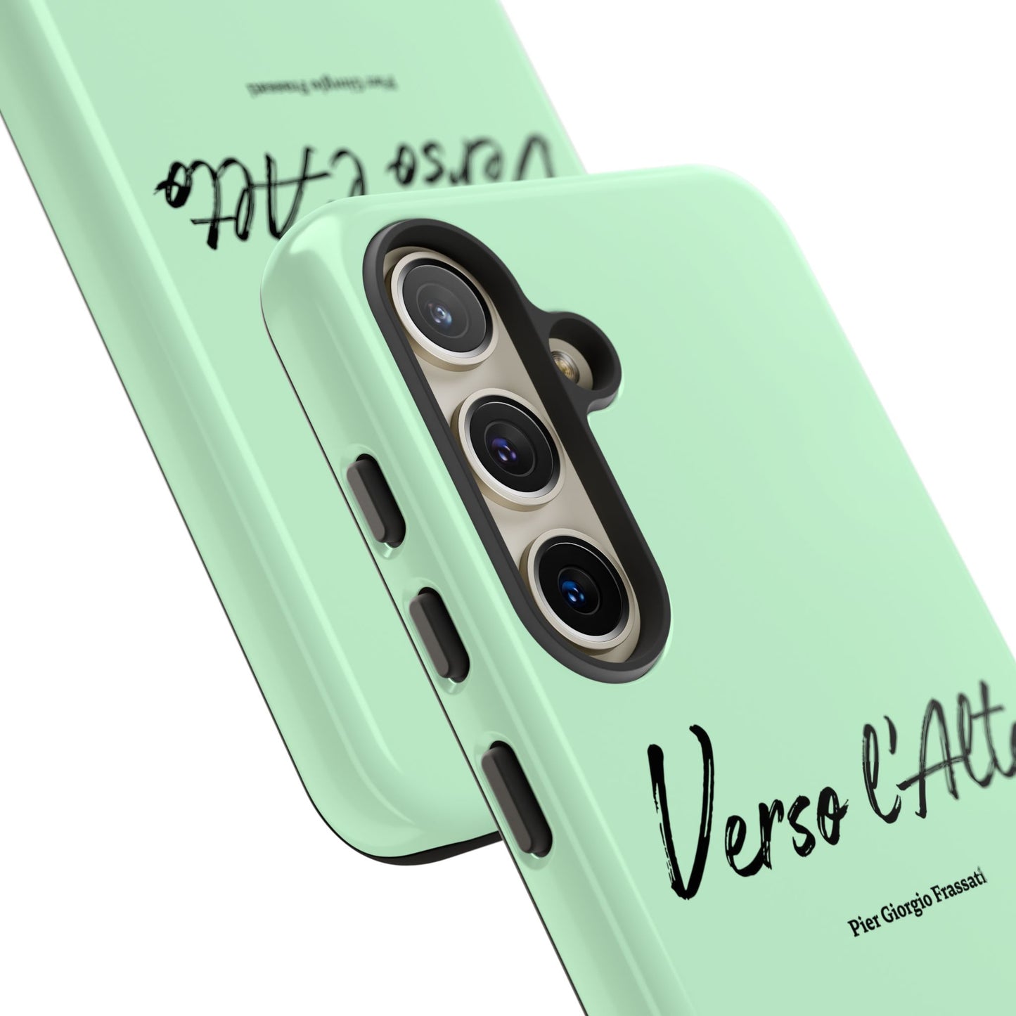 Mint Green Mountain Adventure Phone Case - Stylish Verso l'Alto Phone Protection