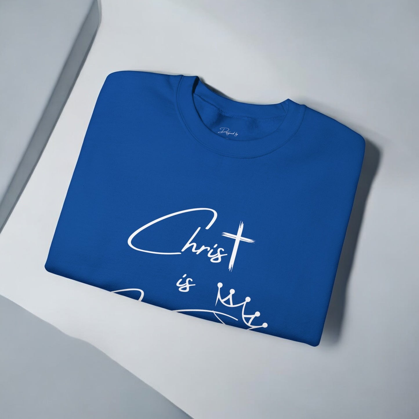 Unisex "Christ is King" Sweatshirt | COLLECTION 2024_ROYAL BLUE COLLECTOR EDITION